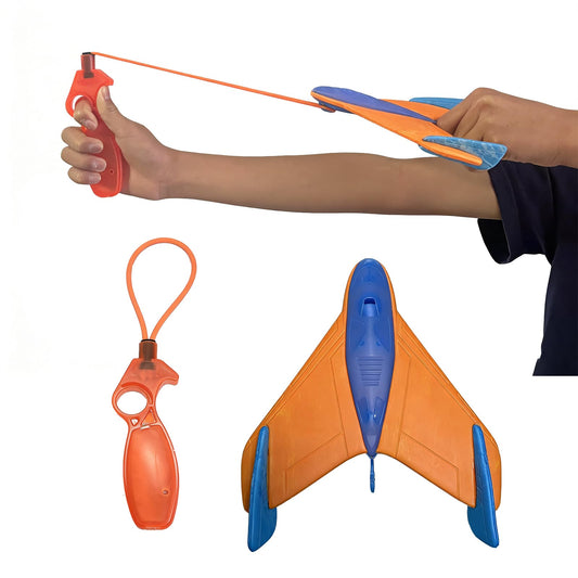 LINJAY Airplane Launch Toy Set – Flying Plane Launcher for Kids, Outdoor Activities & Physical Play&Kids Flying Toy Gift for Kids