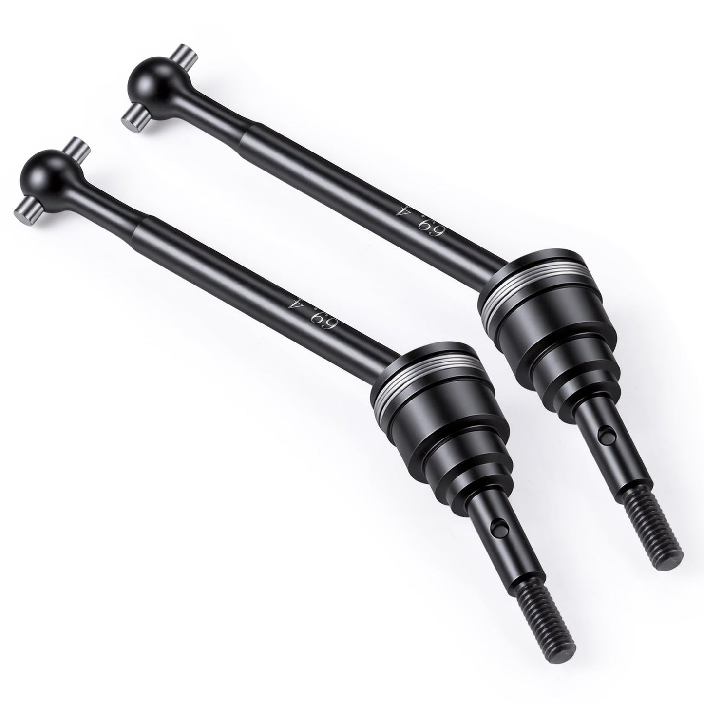 QUPA AM STORE Carbon Steel Front/Rear Driveshafts with Drive Cups for Tra-xxas 1/16 Mini XRT 3S Monster Truck Upgrades (Rear)