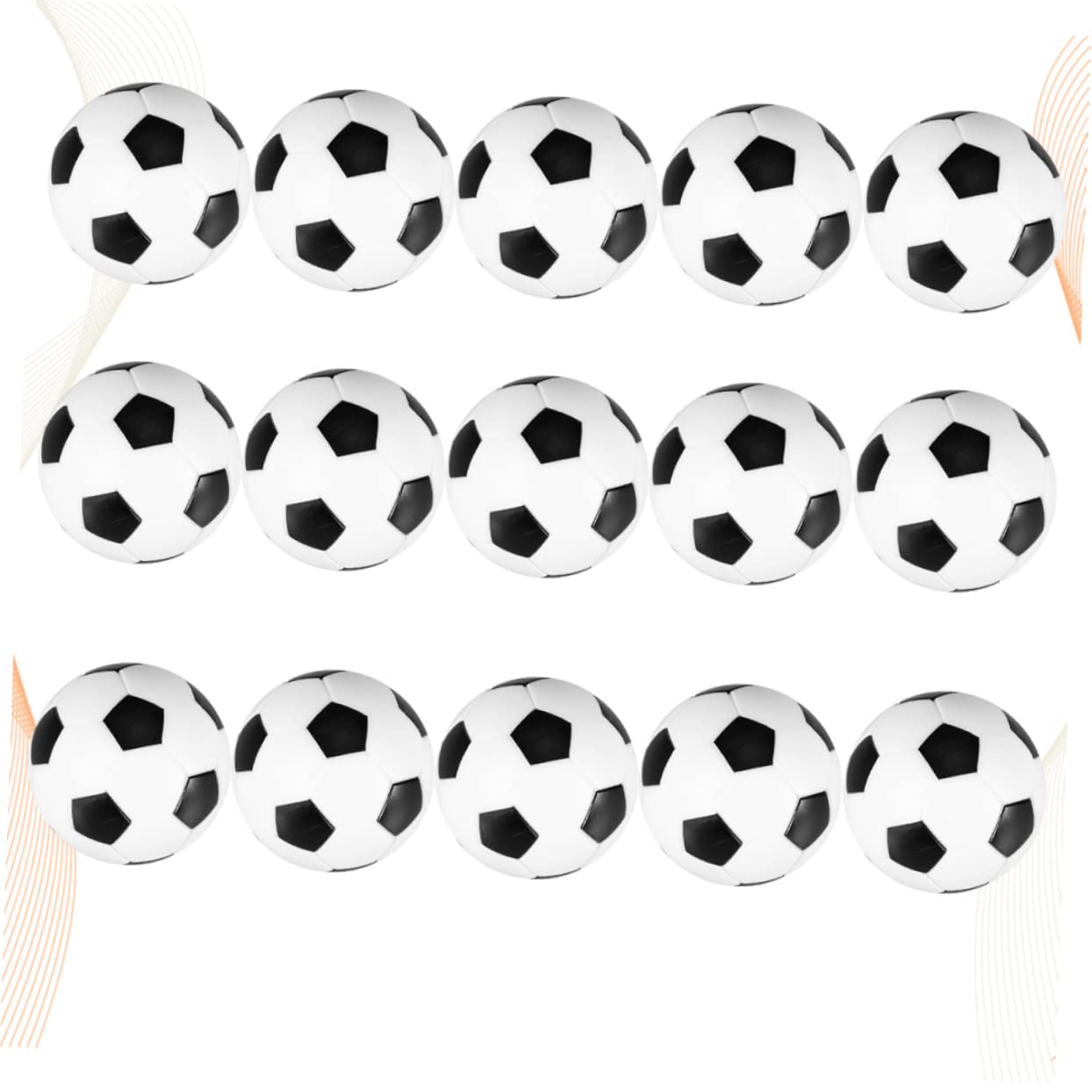 Gogogmee 15pcs Table Soccer Footballs Replacement Balls Mini Foosball Balls for Boys and Girls