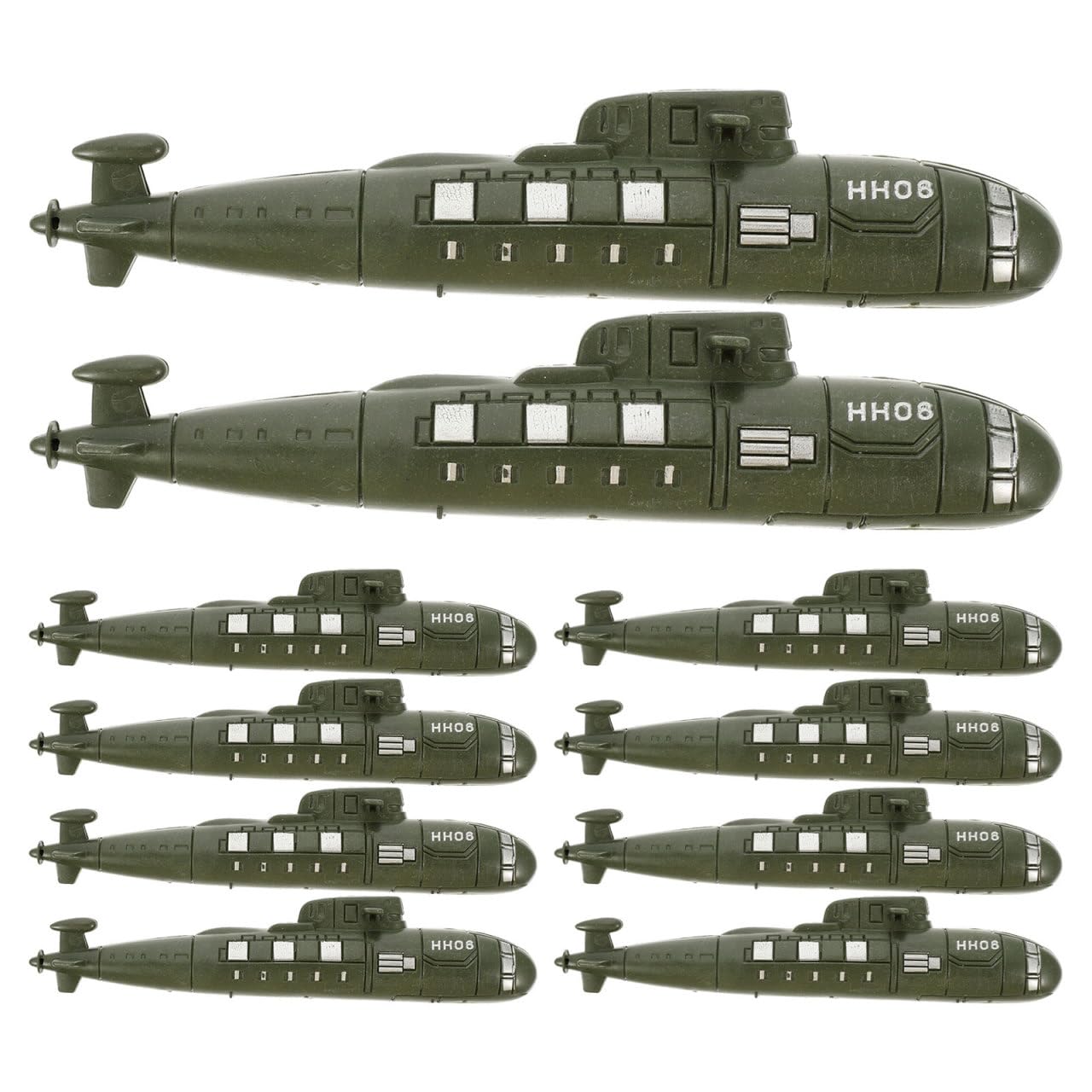Abaodam 24 Pcs Navy Submarine Model, Realistic Military Submarines Toy for Sandbox Battle Scene and Education, Miniature Naval Ship Ornaments for Boys and Adults