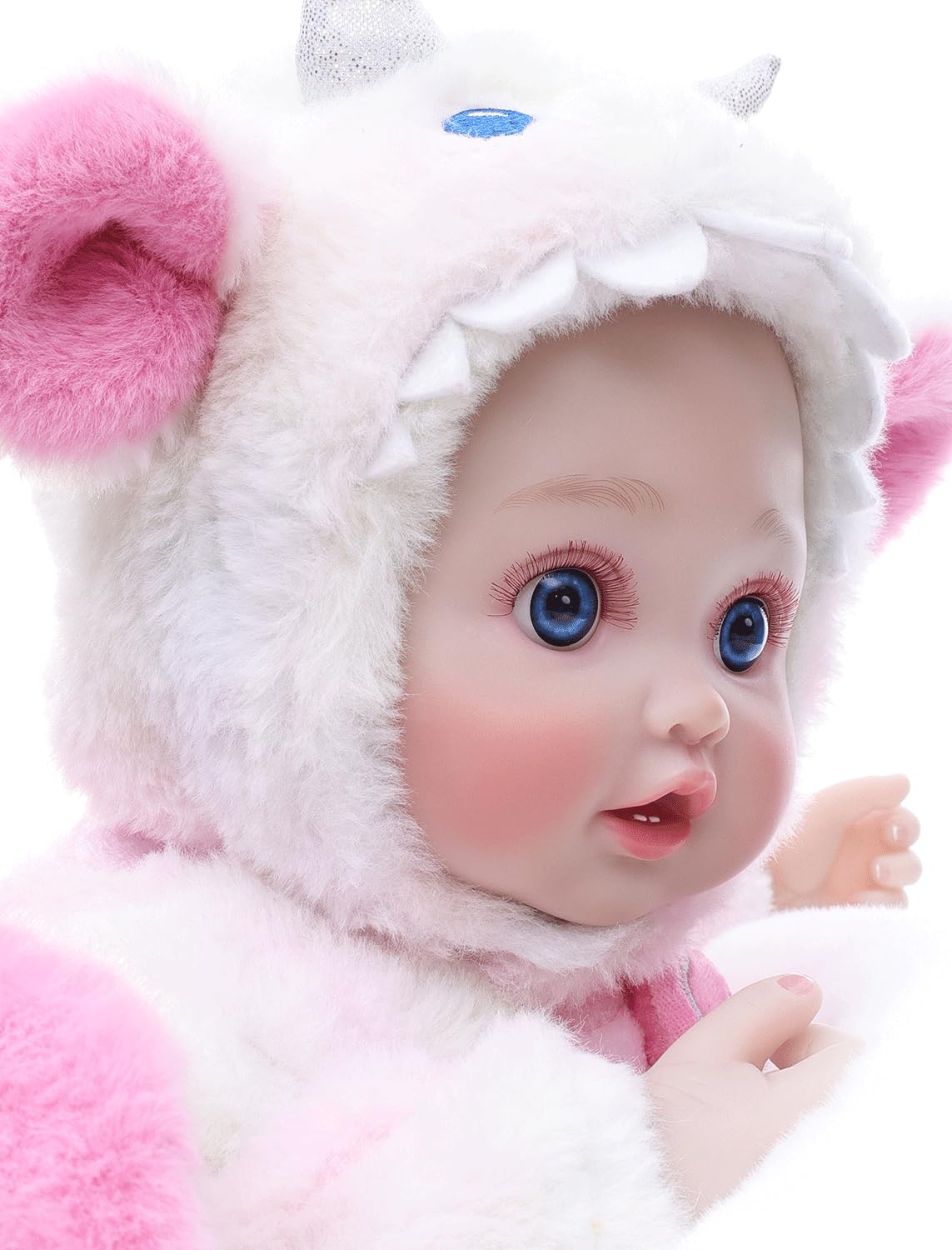 Cloveray Baby Dolls, 18inch Large Realistic Cute Soft Body Baby Doll Real Life Baby Dolls with Accessories for 3+ Year Old Girls Gifts, Pretend Play, Collection, Love Slogan Design
