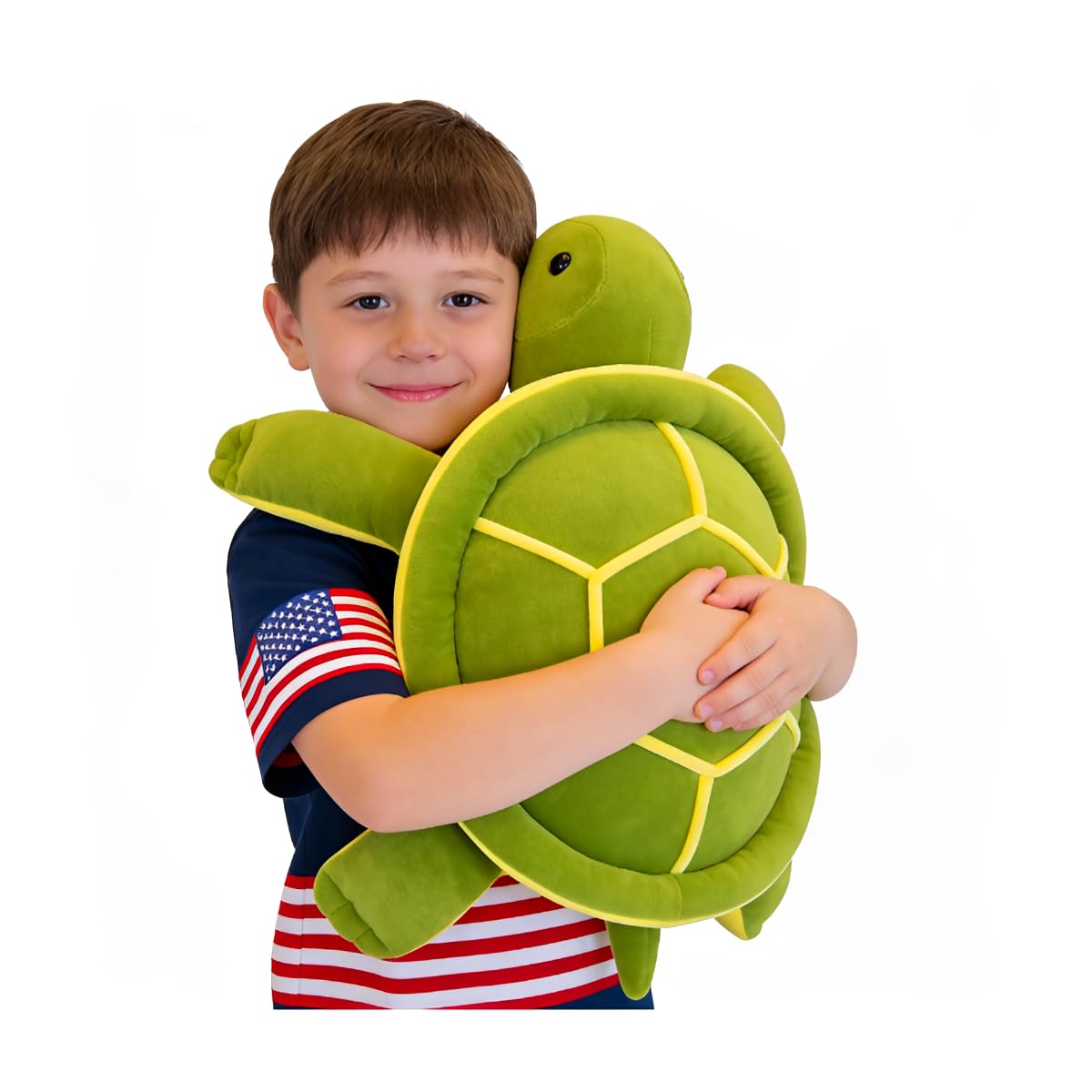 OPHRBU Sea Turtle Plushie Toy,22" Sea Turtle Stuffed Animals Plush Green Soft Plush Toys Hugging Pillows,Tortoise Plush Toys Doll Valentine's Day Birthday Gifts for All Age Groups (Green-22 inches)