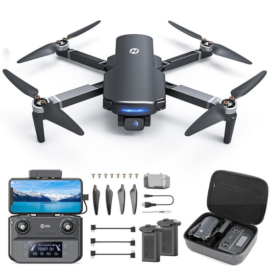 Holy Stone GPS Drone with 4K UHD Camera for Adults Beginner HS360S 249g Foldable FPV RC Quadcopter with 10000 Feet Control Range,2 Batteries 40 Mins Brushless Motor, Follow Me, Smart Return Home
