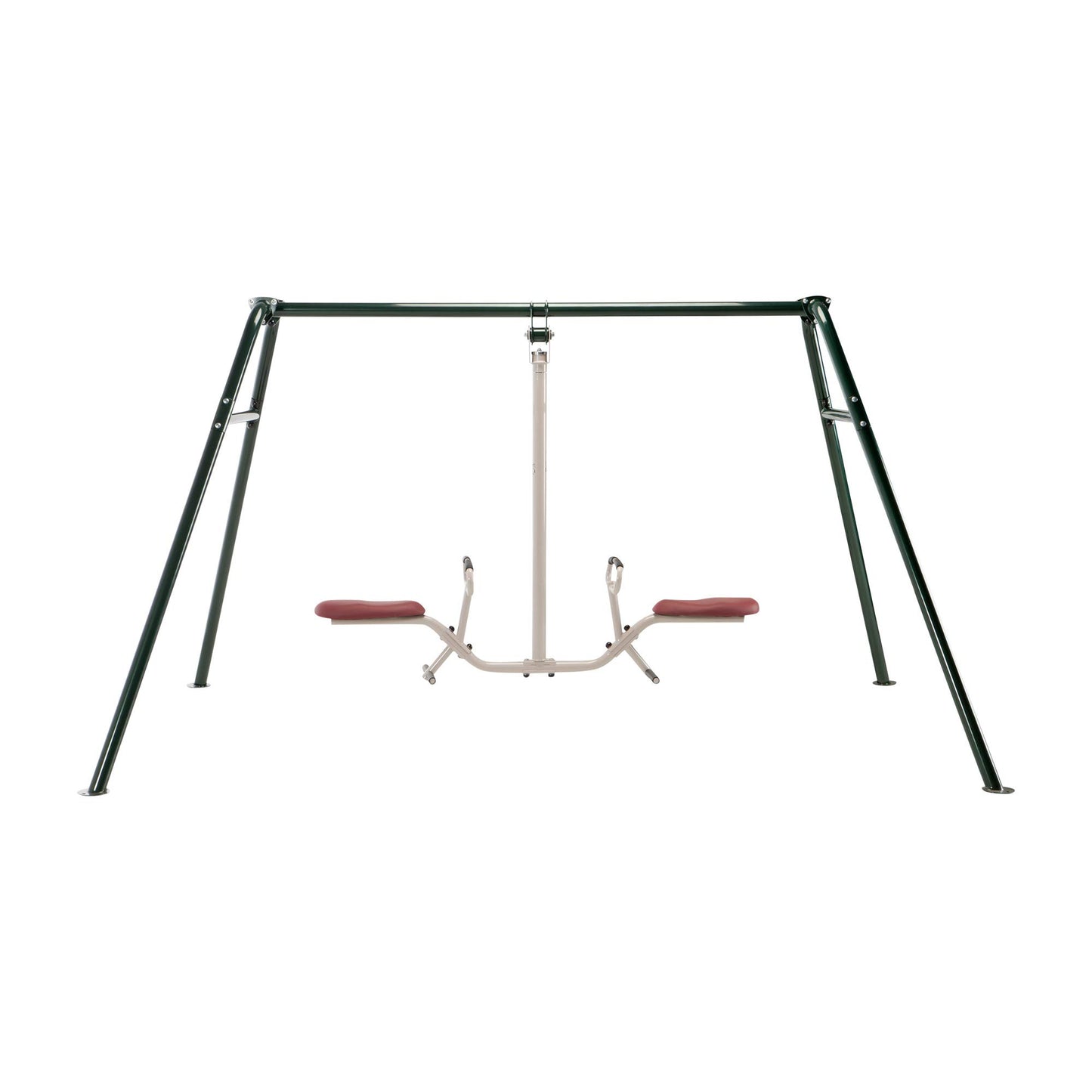 Gym Dandy Tilt-A-Swing Kids Swing Set | Spins 360 Degrees, Multi-Directional Rotation, Swing Set for Backyard, 300 LB Weight Capacity GD-6662, Black/Red/White, One Size