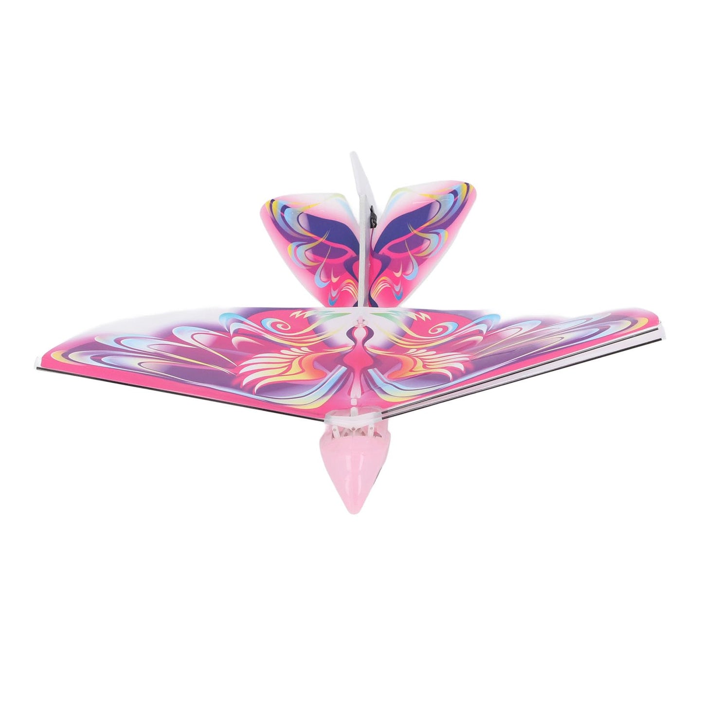 Flying RC Bird Toy 2.4GHz USB Charging LED Flapping Bird for Indoor Outdor (Pinkish)