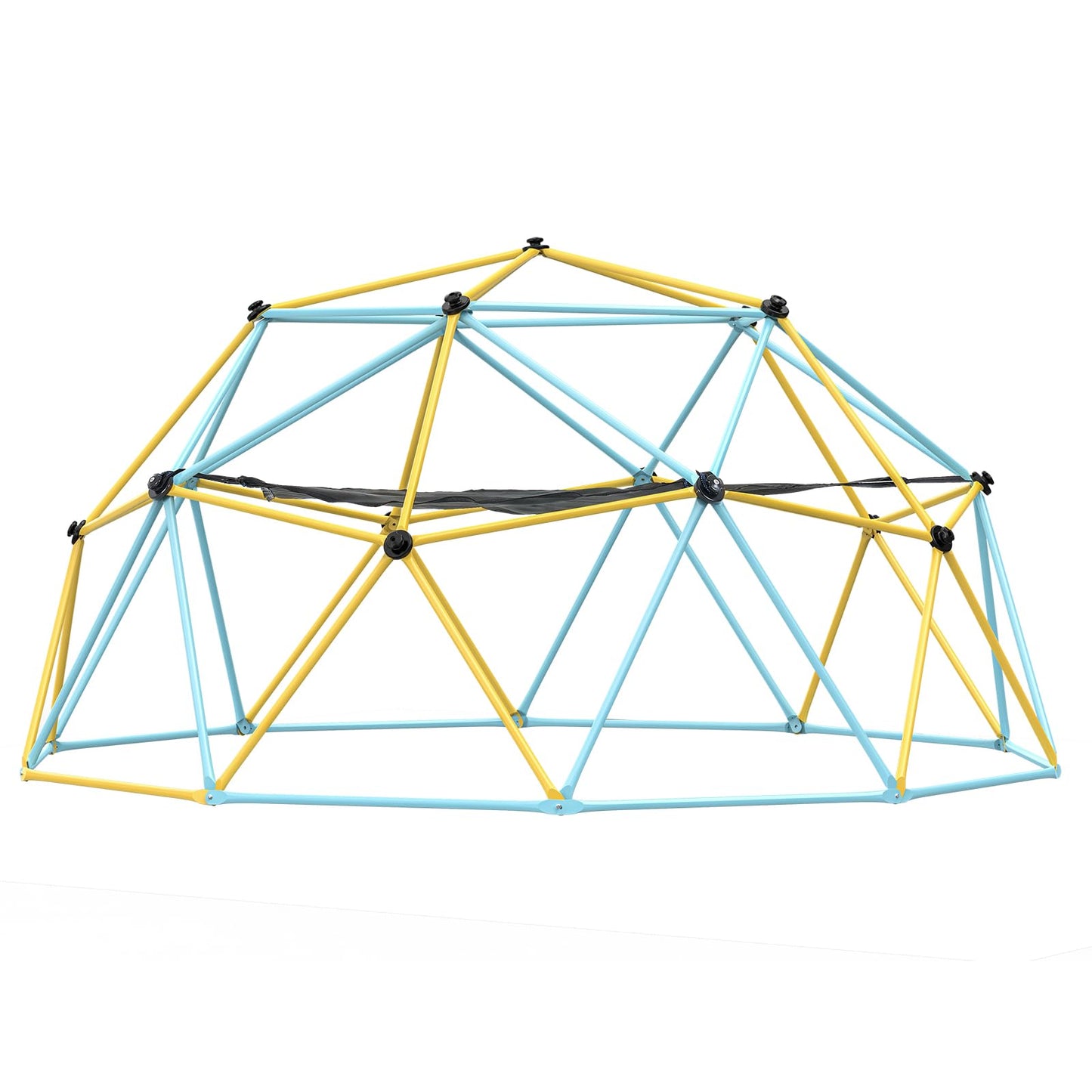 VEVOR Climbing Dome, 10FT Geometric Dome Climber with Hammock and Swing, Jungle Gym Supports 750LBS and Easy Assembly for Kids 3 to 10 Years Old, with Climbing Grip, Outdoor Backyard Play Equipment