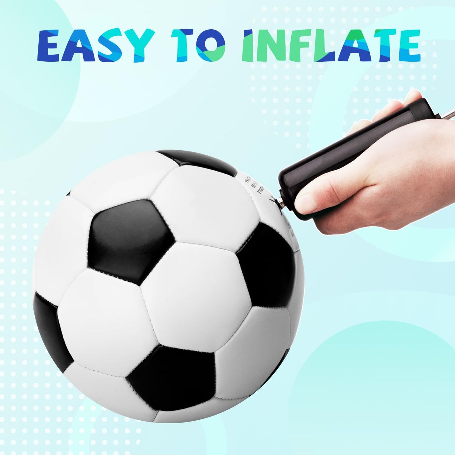 EVERICH TOY Kids Soccer Ball Size 3, Classic Soccer Ball Size 3 for Toddlers & Kids, Indoor Outdoor Play Toys, Great Present for Boys & Girls 3 4 5 6 7 8 Years Old