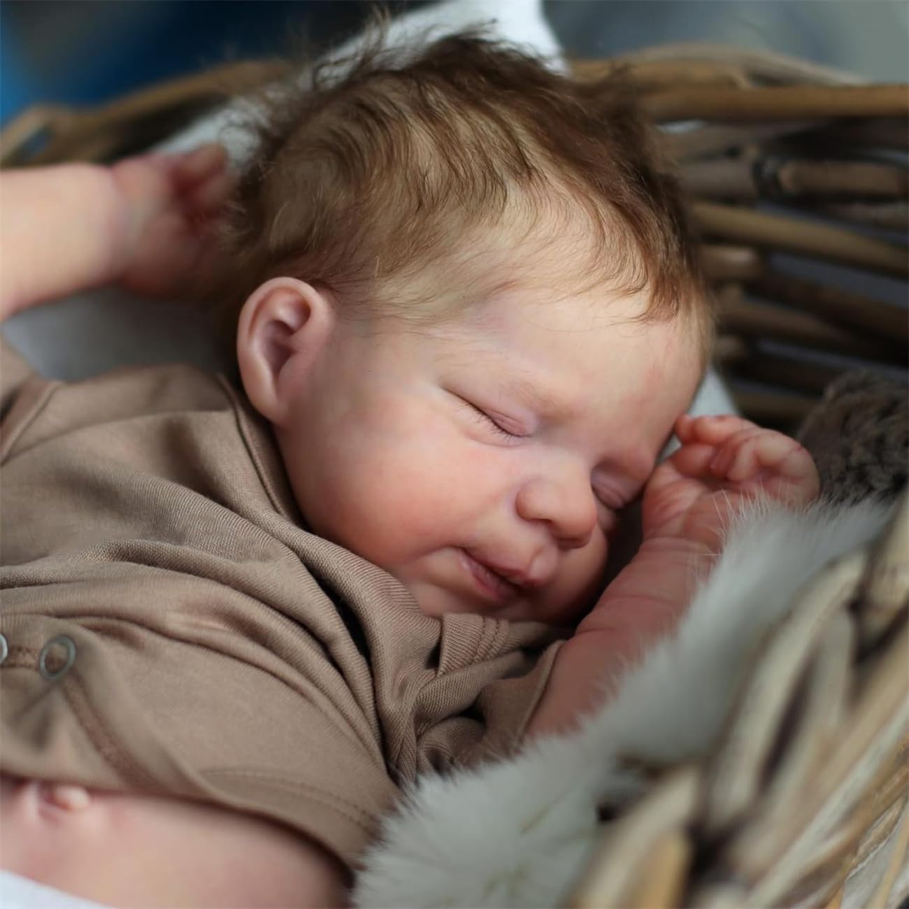 TFJS Lifelike Reborn Baby Dolls Silicone Full Body 18 Inch Washable Soft Silicone Sleeping Baby Dolls Boy Realistic Real Life Baby Doll Newborn Reborn Doll Toys Accessories for Kids 3+ Girls Gift