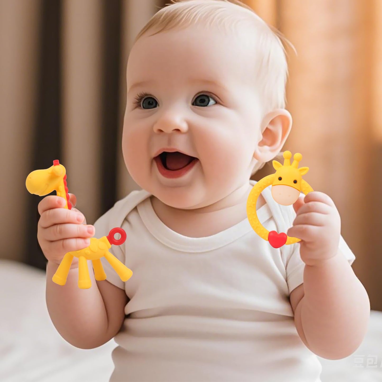 High Chair Suction Toys for Babies 3-24 Months – Baby Sensory Toys, Strong Suction Cup Montessori Toys, Teething Toys BPA Free, Airplane Travel Essentials, Bath Toys for Toddlers
