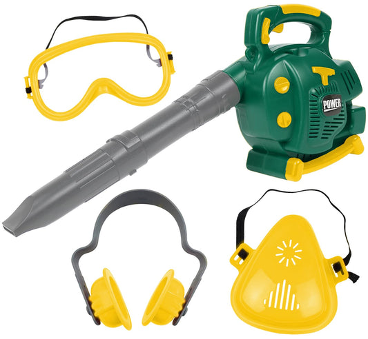 TeganPlay Kids Leaf Blower Toddler Landscaping Gardening Tools and Equipments Includes Mask Safety Goggles and Earmuffs