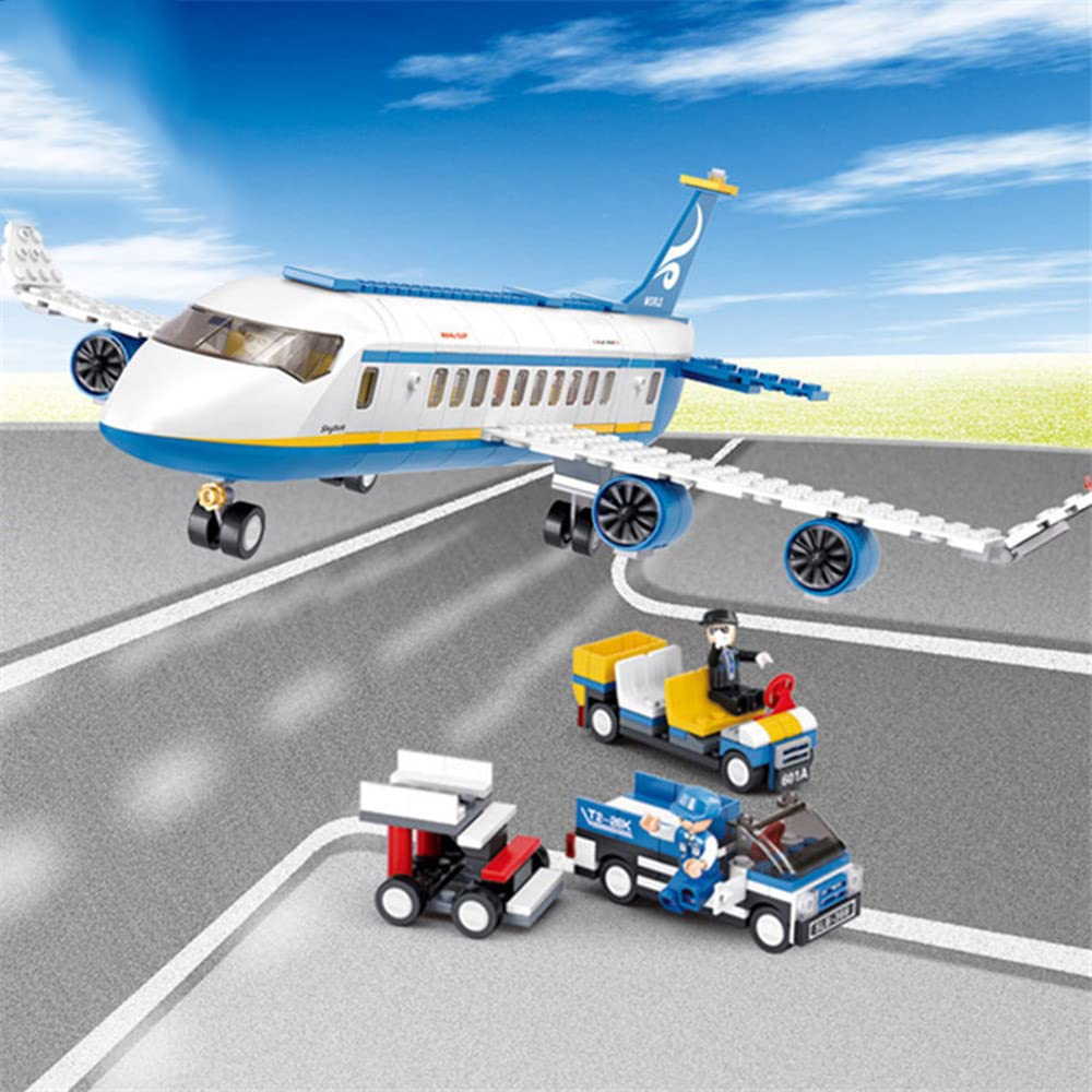 ENHANA Building Blocks City Airplane Station Toy for 6-12 Years Old Boys,City Airport Building Kits Kids Toys STEM Learning Building Bricks Helicoper Birthday Gift for 6-12 Children (463 Pieces)