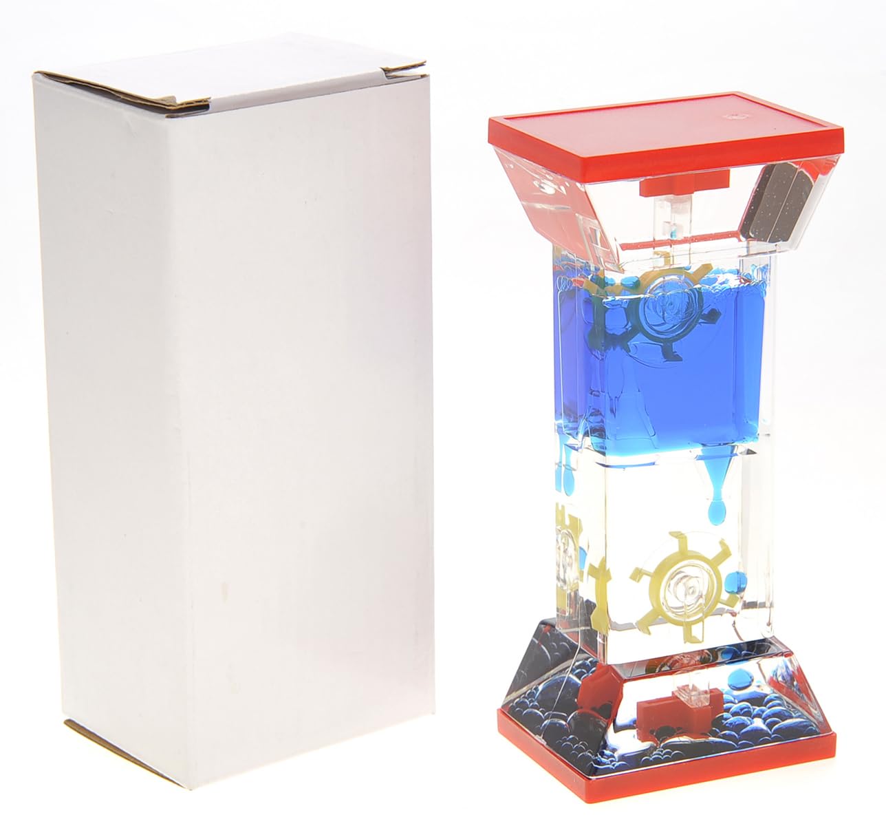 PowerTRC Liquid Motion Bubbler Sensory Fidget Toy for Desk Tops | Calming and Relaxing ADHD, Anxiety, and Autism Toy for Kids and Adults | Handheld Water Game