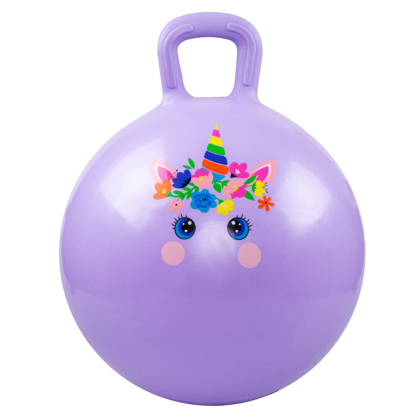PlayZap Hopper Balls for Kids 6-12, 20 Inches Bouncy Ball with Handle, 20" Inflatable Bouncing Hopper, 50cm Jumping Toys, Garden Hopping Toys Girls Boys Gifts