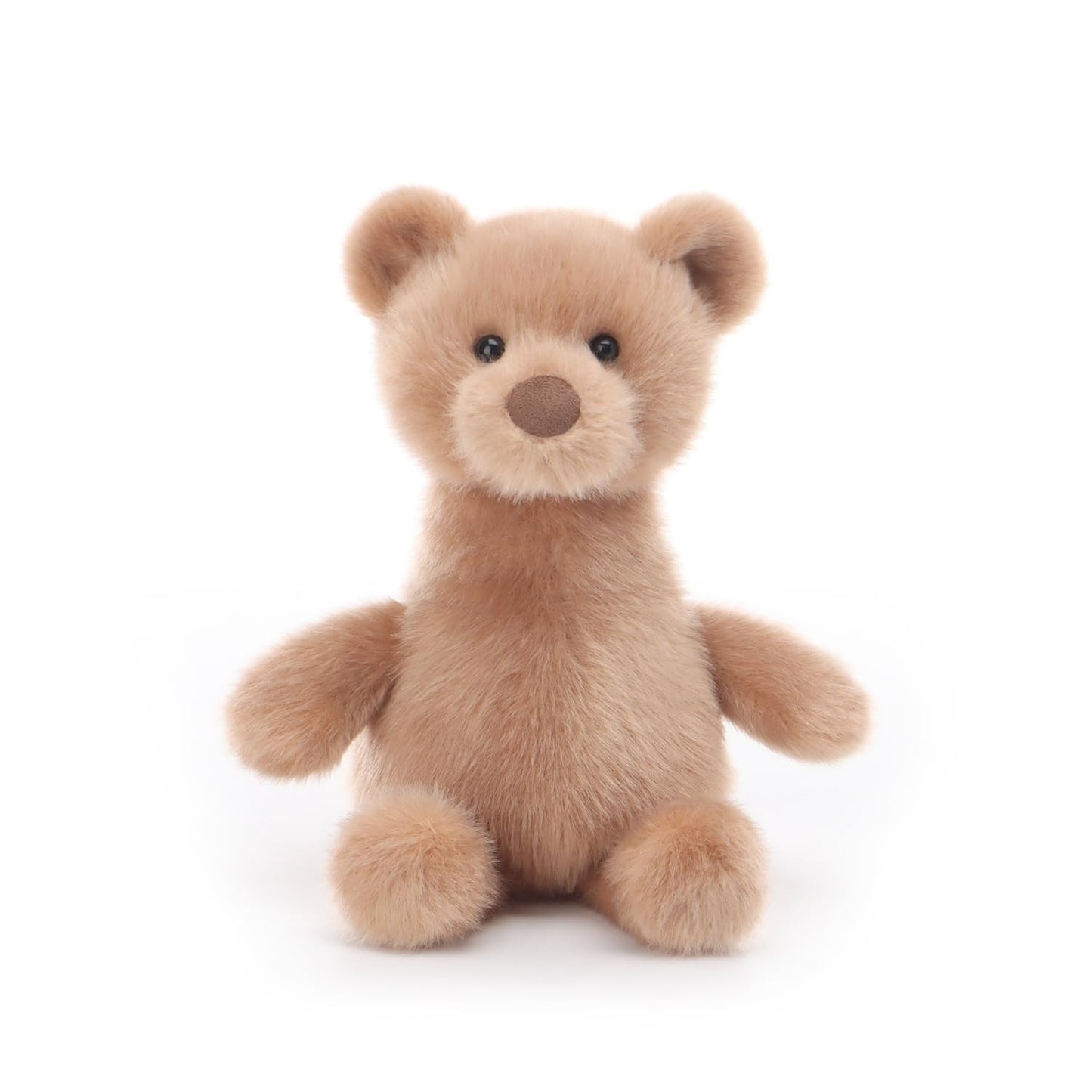 Apricot Lamb Long Neck Bear Stuffed Animals for Kids, Soft Cute Plush Toys for Baby Girl and Boy, 7 Inches