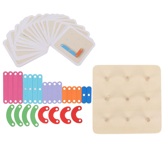 Srliya Solidwood Letter Number Construction Puzzle, Thinking Training Hand Eye Coordination for Over 36 Months, Alphabet Stacking Blocks with Rich Colors Material