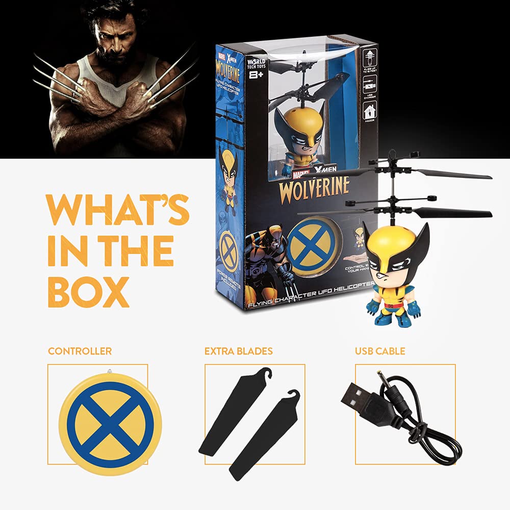 Marvel 3.5 Inch: Wolverine Flying Figure IR Helicopter (Marvel, X-Men, Wolverine)