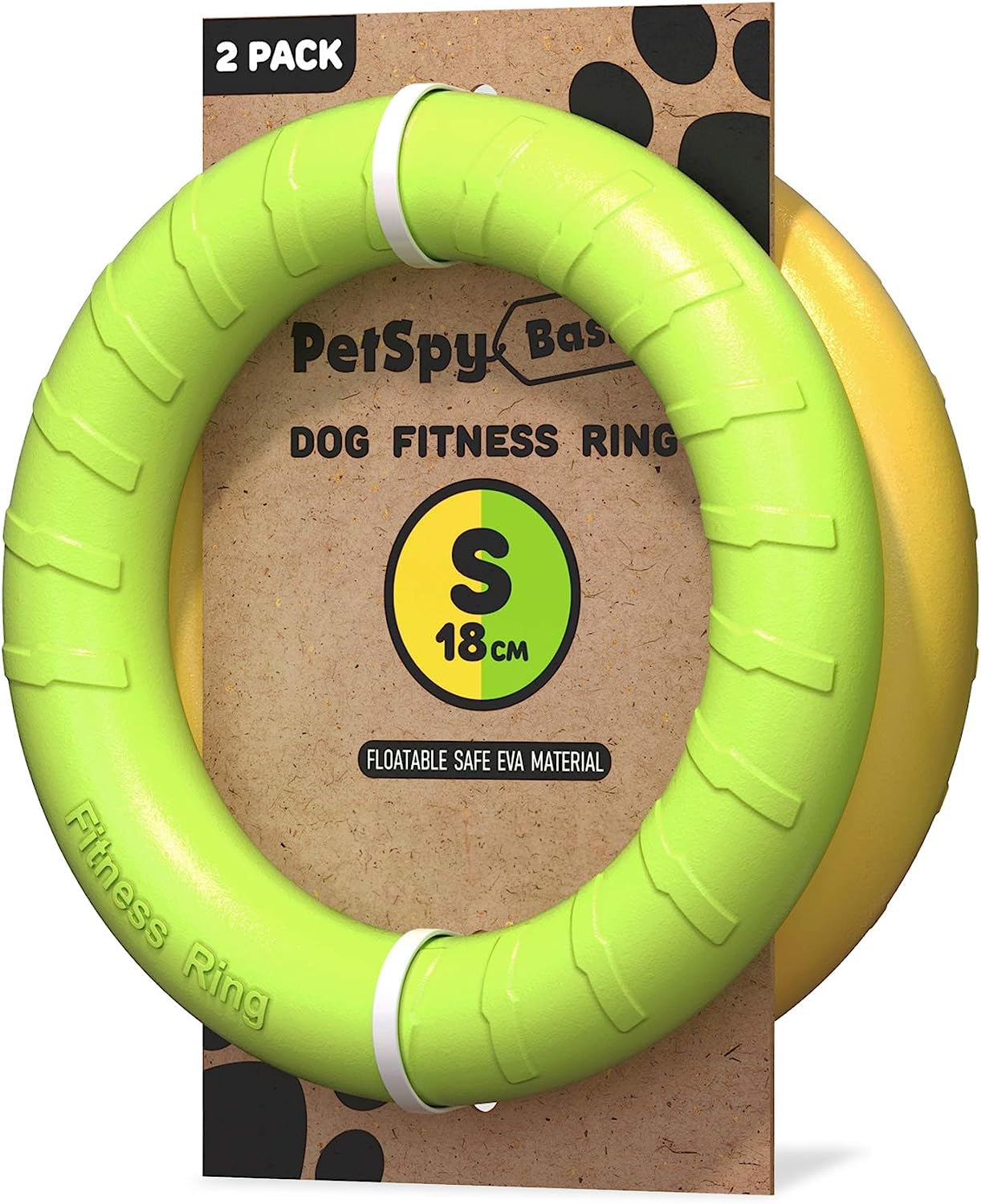 PetSpy Dog Ring Toy – Flying Ring for Outdoor Play, Floating Training & Fetch Toy for Throwing, Catching & Chewers – Durable EVA Flying Disc for Small, Medium & Large Dogs