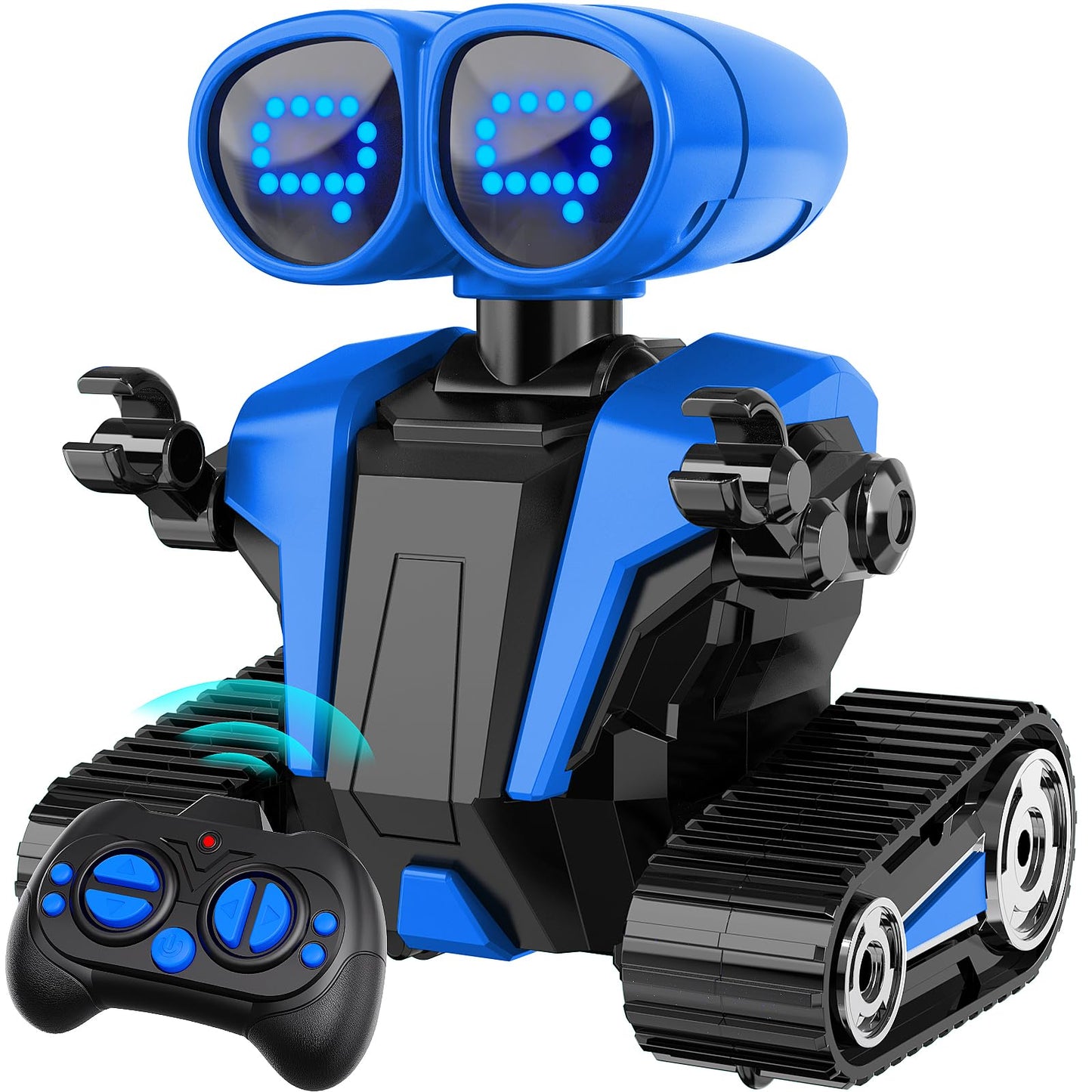 MindPal Robot Toys for Boys Girls with Auto-Demonstration Robots for Kids Remote Control Kids Robot Rechargeable with LED Eyes Smart Robot Age 3 Years and Up - Blue