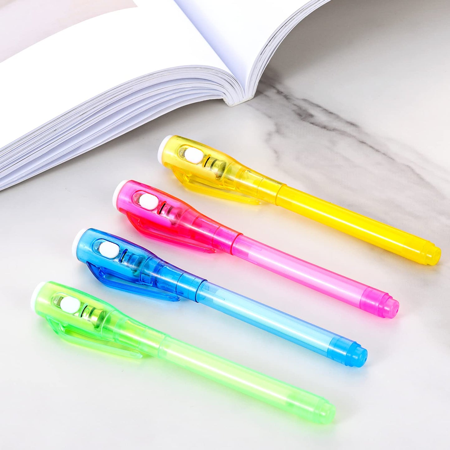 ENJOCASES 30 Pieces Invisible Ink Pen with UV Light Spy Pen Magic Marker Party Favors for Kids 8 12 Years Birthday Gifts Classroom Prizes Goodie Bags Stuffers for Kids