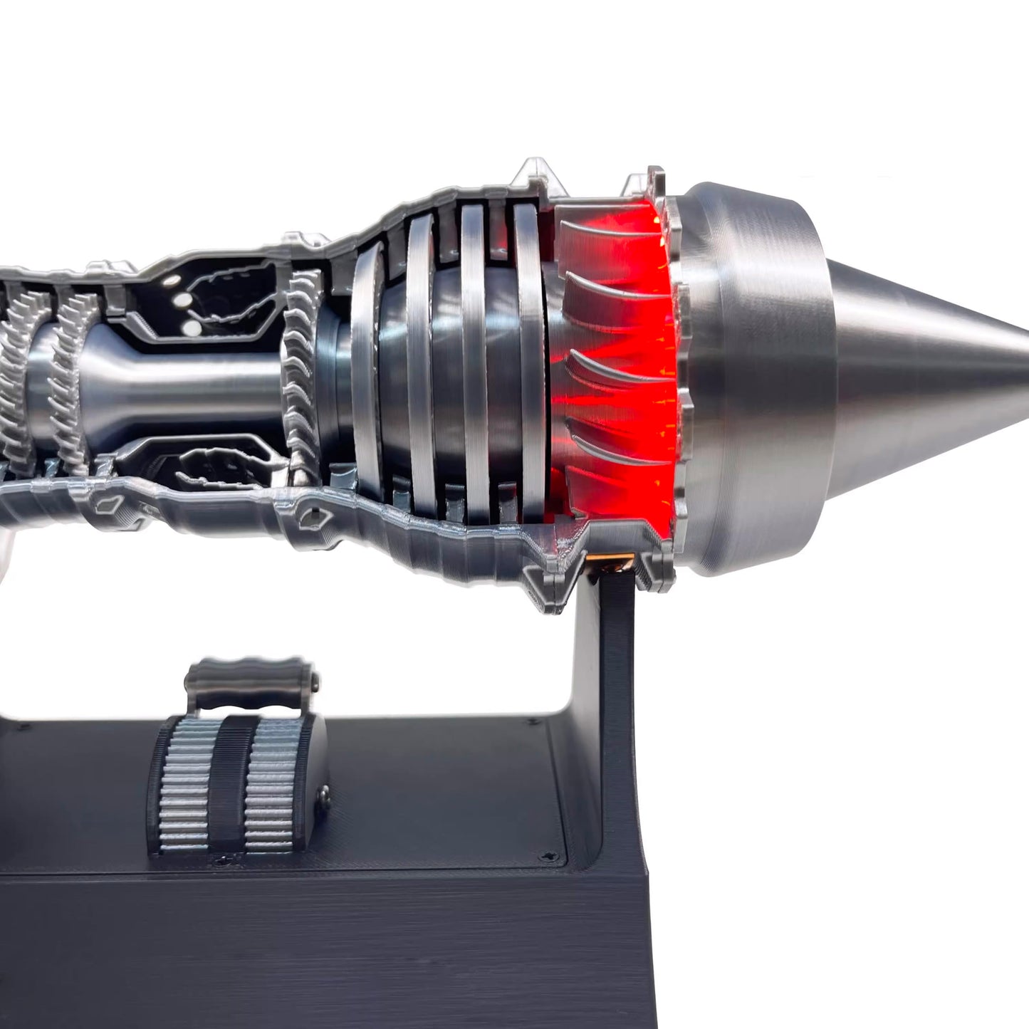 Turbofan Jet Engine Model Kit - 28CM A380 TR900 Aircraft Engine Replica with LED Lights & Adjustable Speed - DIY Mechanical STEM Project for Adults, Aviation Enthusiast Desktop Decor & Gift