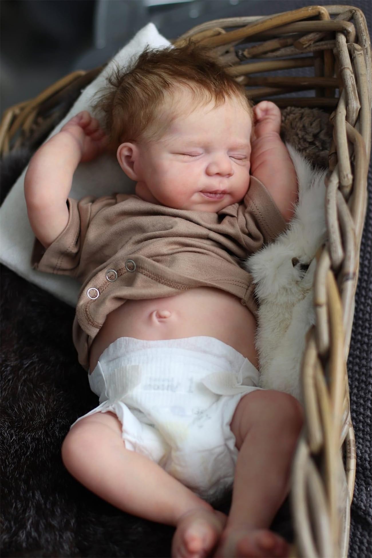 TFJS Lifelike Reborn Baby Dolls Silicone Full Body 18 Inch Washable Soft Silicone Sleeping Baby Dolls Boy Realistic Real Life Baby Doll Newborn Reborn Doll Toys Accessories for Kids 3+ Girls Gift