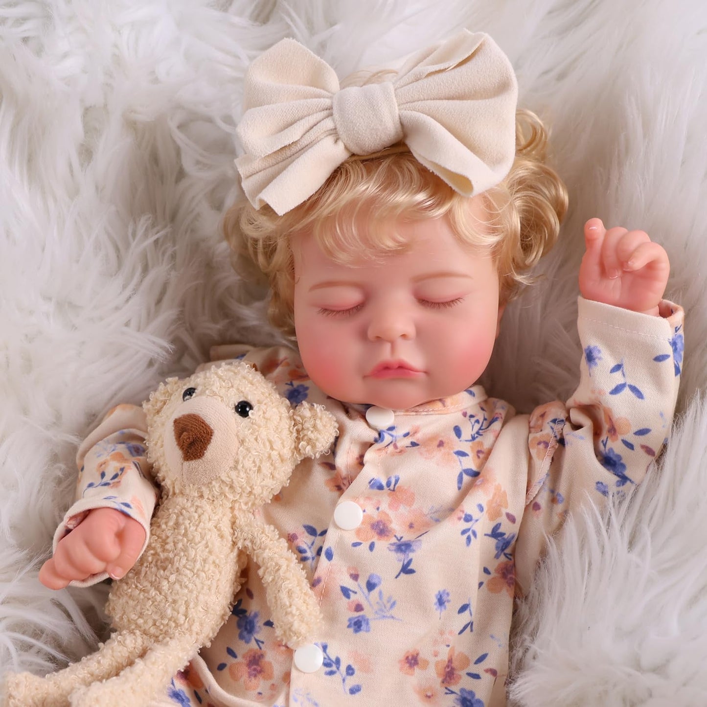 BABESIDE Lifelike Reborn Baby Dolls Girl - 20 Inch Soft Realistic Baby Doll with Poseable Body, Handmade Real Life Baby Dolls with Accessories for 3+ Year Old Girls Gifts, Pretend Play, Collection