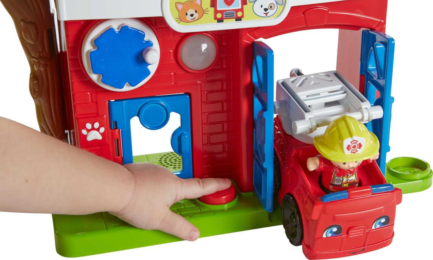 Fisher-Price Little People Toddler Toy Animal Rescue Playset with Lights Sounds Figures & Vehicles for Pretend Play Kids Ages 1+ Years