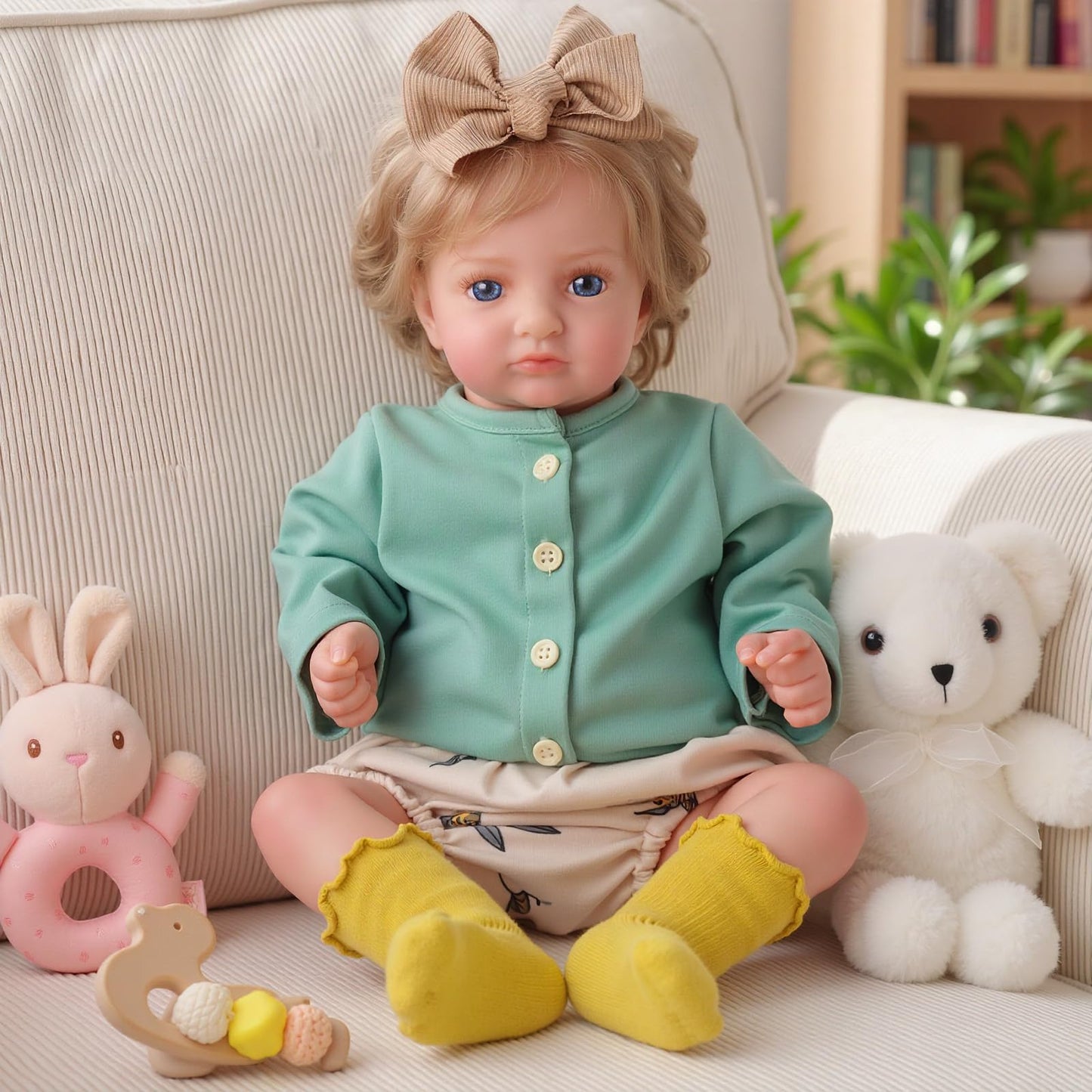 BABESIDE Lifelike Reborn Baby Dolls - 20 Inch Realistic-Newborn Real Life Doll Girl Poseable with Clothes for Kids Age 3+