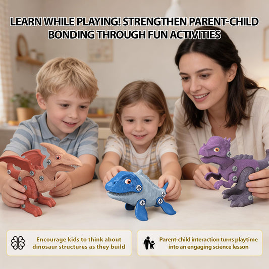 Goldlok Dinosaur Toys for 3 4 5 6 7 8 Year Old Boys,3 Pack Hatching Dinosaur Eggs with Take Apart Dinosaur Toy,STEM Construction Building Toy,Birthday Christmas Easter Gifts for Kids(Random Styles)