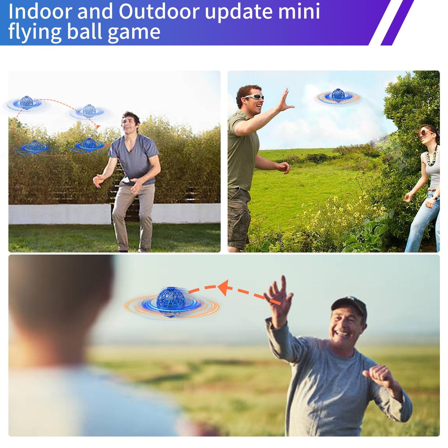 OBEST 2025 Flying Orb Ball Toy, Galaxy Ball Cosmic Globe Boomerang Hover，Hand Drone Orbit, Galactic Fidget Spinning, Birthday Cool Stuff for 6 7 8 9 10+ Year Old Boys Girls Teens Outdoor