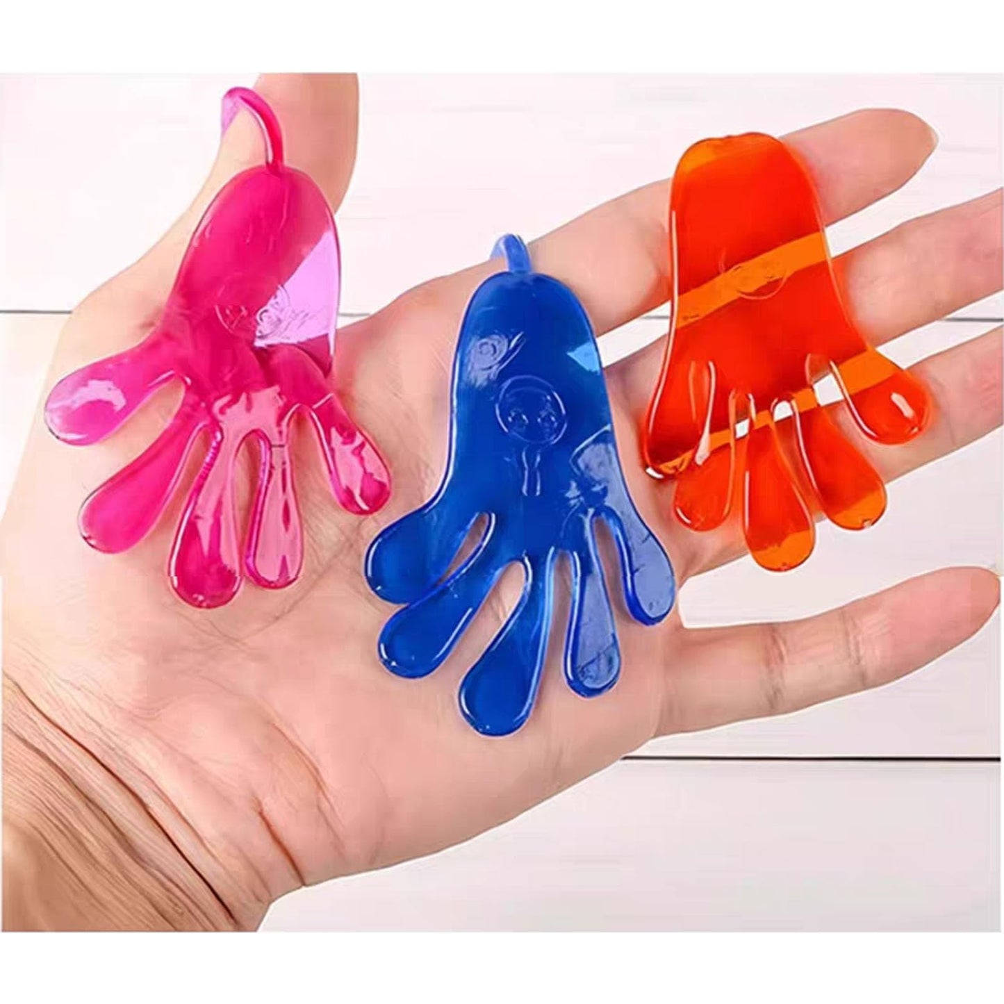 Tuko 100 PCS Sticky Hands, Sticky Finger, Kids' Party Favor Sets, Fun Toys, Halloween Party Favors, Wacky Fun Stretchy Sticky Hands, Party Favors, Birthday Parties, Toys for Sensory Kids