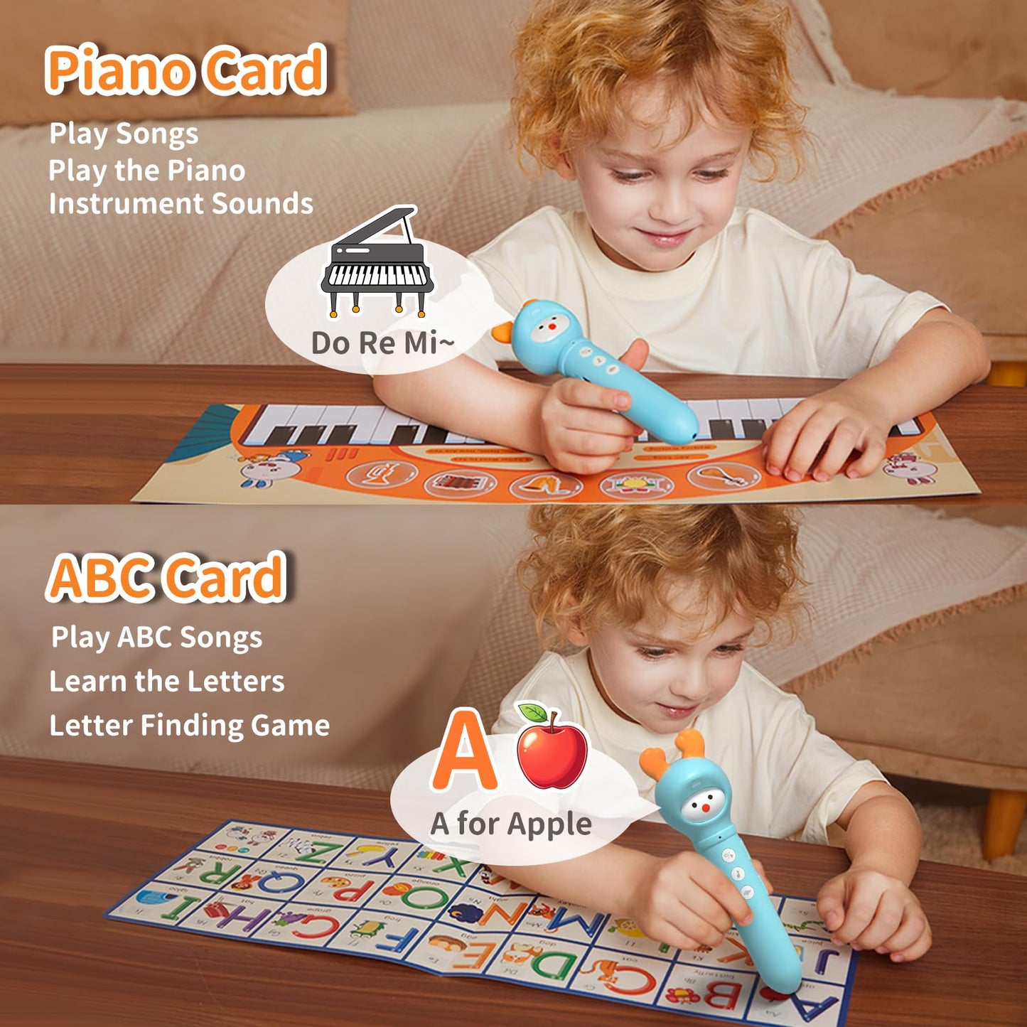 alilo Talking Pen Books Sets for Toddlers 3-6, Kids Learning Electronic Toys, Autism Sensory Games, Early Educational Gifts for Boys Girls(4GB Storage)