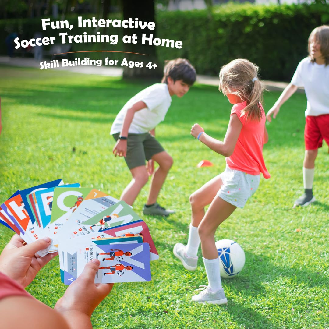 UVU Training KickDeck ABC Soccer Cards for Kids 4+ | Fun Alphabet Soccer Drills for Footwork, Ball Control & Coordination | Screen-Free Practice at Home & Outdoors