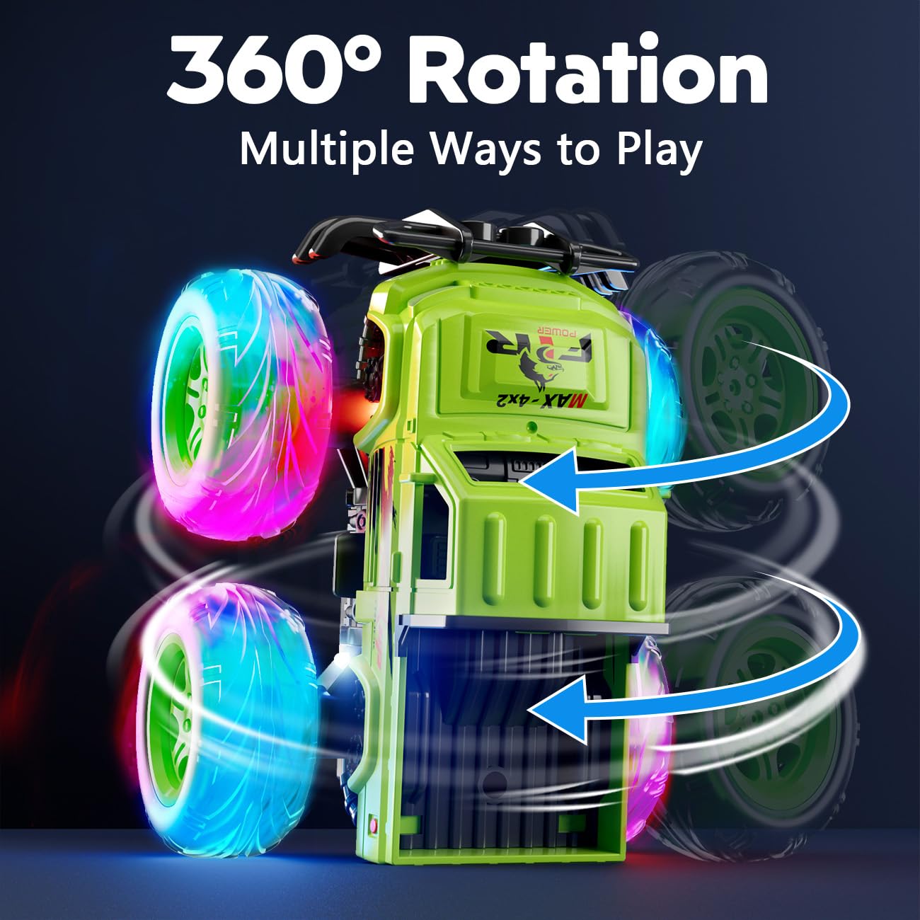 iValea Monster Trucks Toys for Toddlers Boys: Light-up Wheels for Kids Age 2-4 Years Old,Toy Car for Kid Ages 3-5,Boy Cars to 3-6,Toy Truck for Toddler 1-3,Jam Birthday Gift for Children 1-3