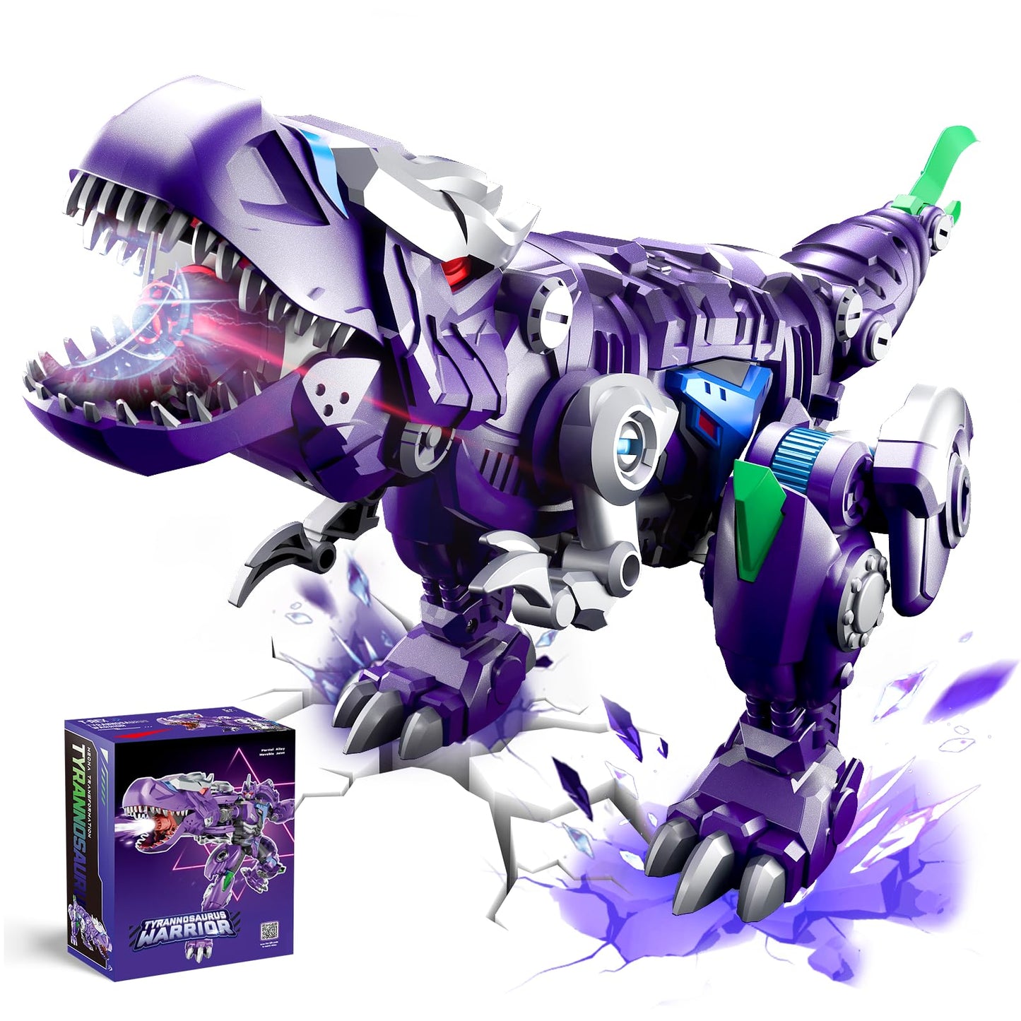 Resosese Transforming Toys Figures-Robot Toys for Boys, Action Figure for Kids Birthday Dinosaur Toys for Kids 8-14, ABS Metal Texture-Part of Alloy