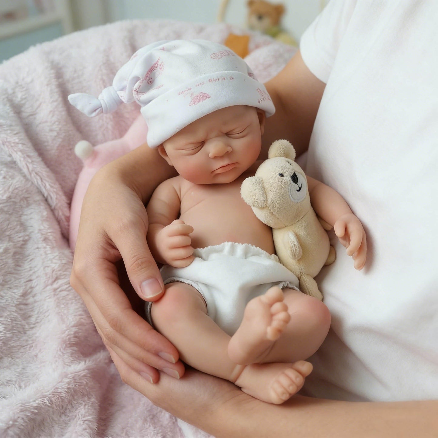Mire & Mire 12-inch Reborn Baby Doll - Realistic Full Body Silicone Newborn Doll, Lifelike Collectible Doll