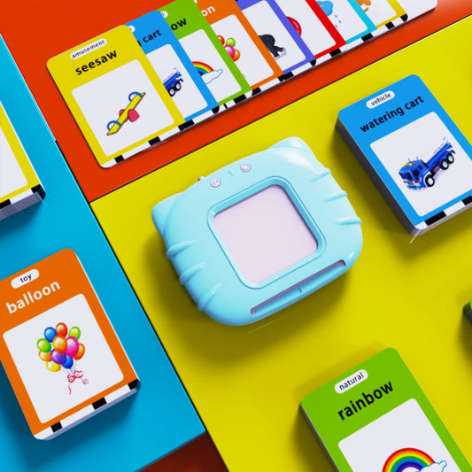 Lapare Audible Learning Toy with Music for Toddler Age 1 2 3 4 5, 520 Sight Words Talking Flash Cards Toy for Girls to Learn Alphabet Number Color Shapes and More