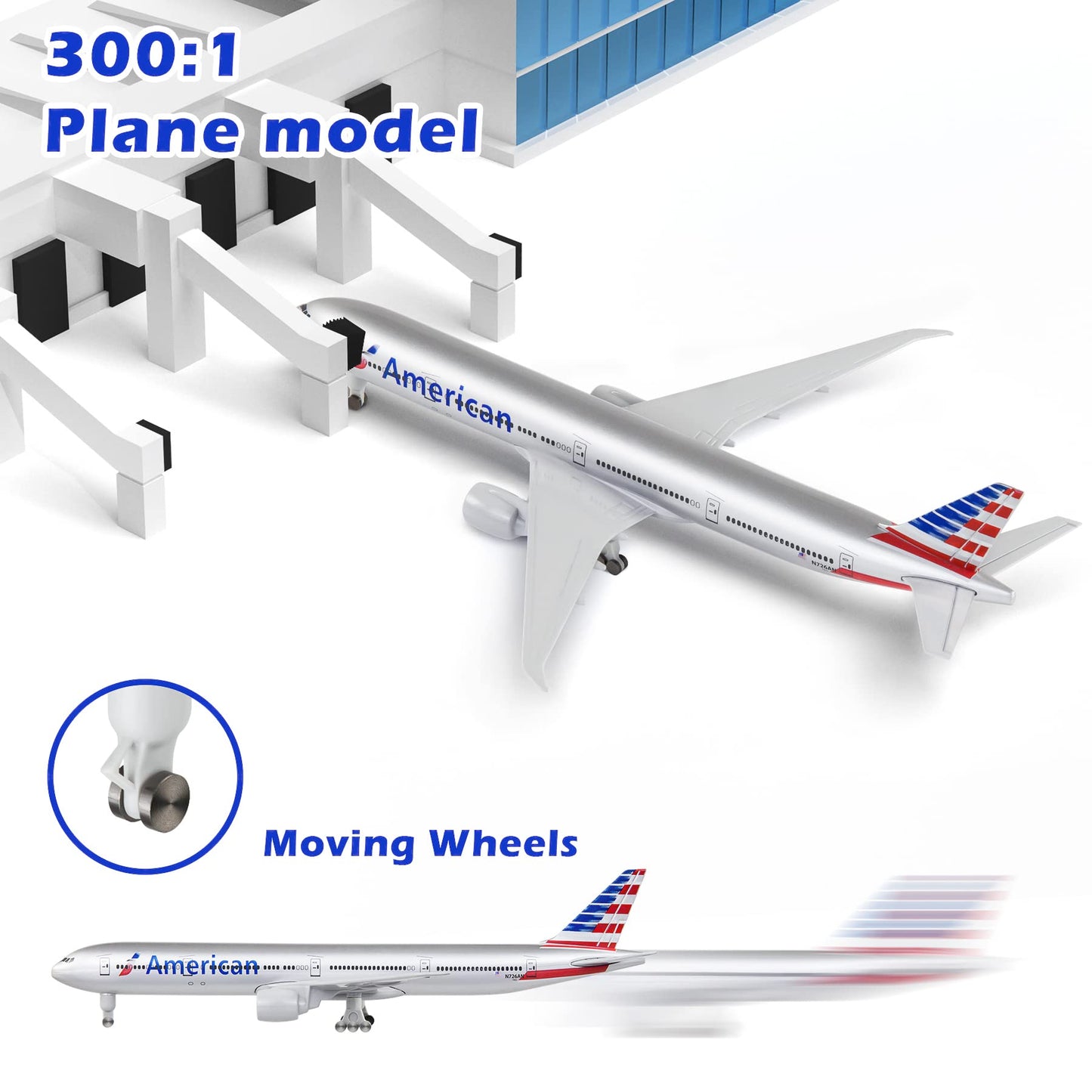 Lose Fun Park Diecast Airplane - Boeing 777 Model for Collections & Gifts