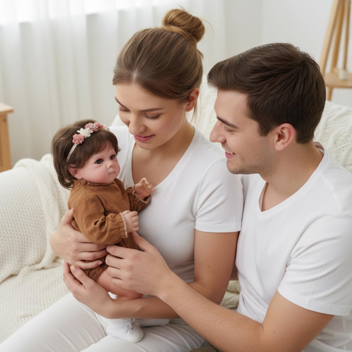 GAGAKU 18 Inch Realistic Reborn Baby Doll for Girls - Lifelike Toddler Doll with Accessories Set, Full Vinyl Soft Body Reborn Doll - Rooted Hair