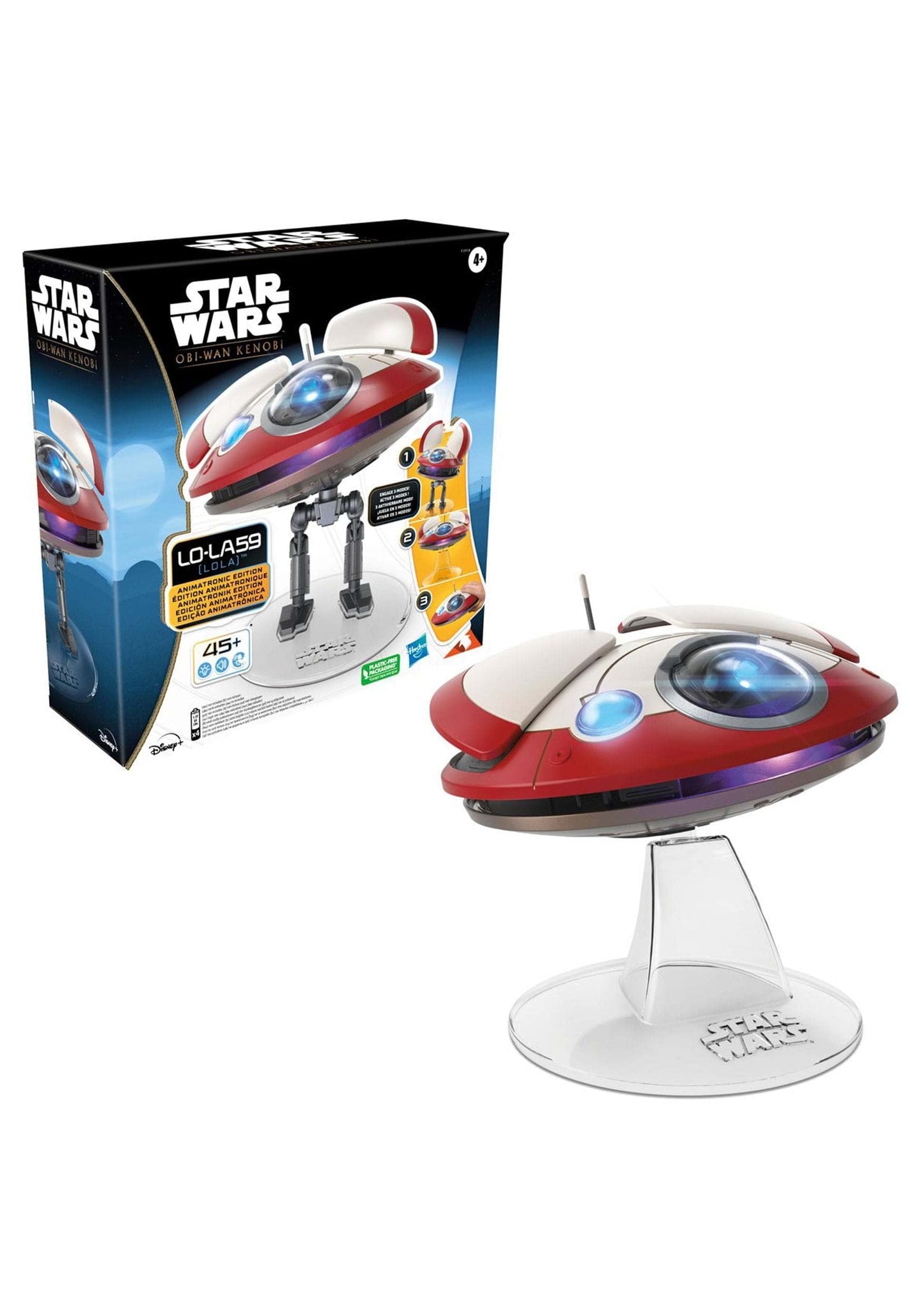 STAR WARS L0-LA59 (Lola) Animatronic Edition,OBI-Wan Kenobi Series-Inspired Electronic Droid Toy,Toys for 4 Year Old Boys and Girls and Up