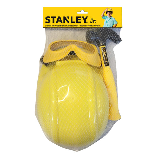 Red Toolbox Stanley Jr. 3 Piece Pretend Play Toolset