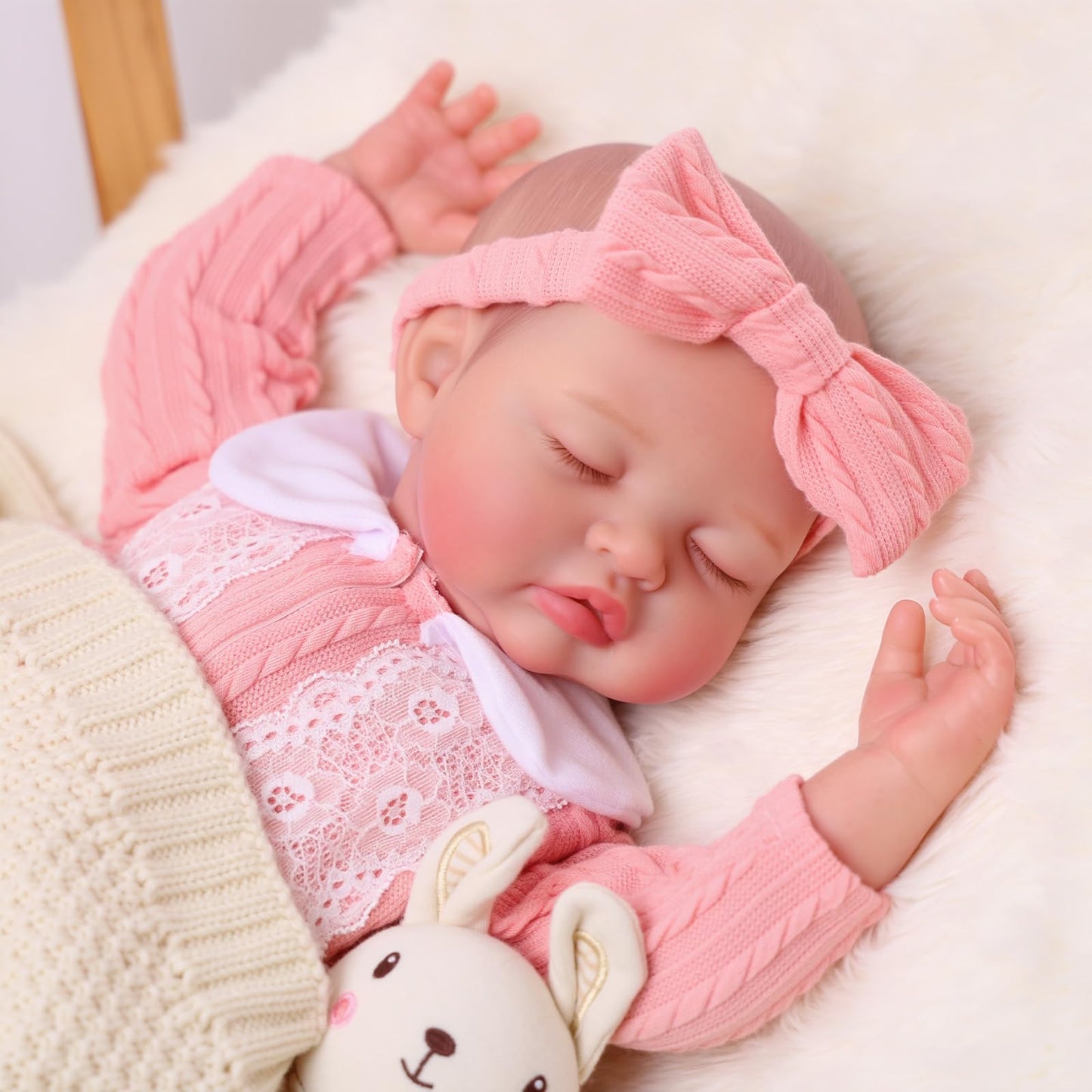 BABESIDE Lifelike Reborn Baby Dolls, 20 Inch Realistic Real Life Baby Dolls Poseable Doll Soft Vinyl Baby Dolls with Clothes and Toy Gift for Kids Age 3+,Pretend Play, Collection