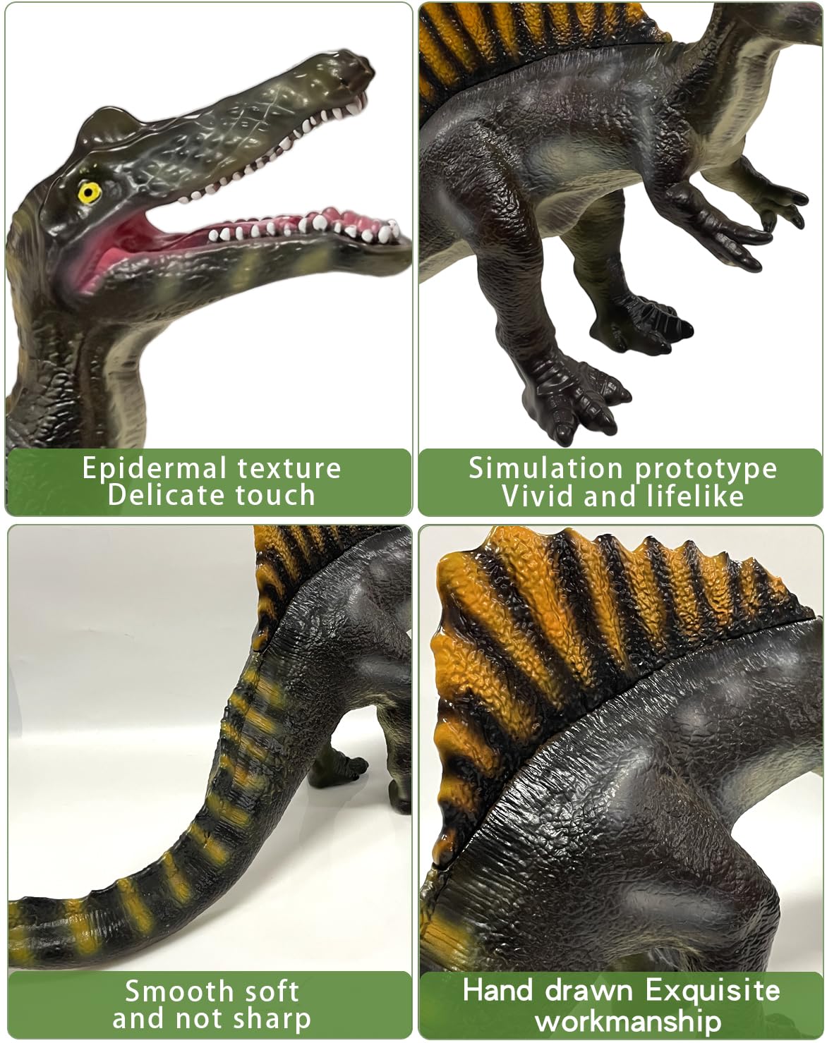 YONGJULE Large Dinosaur Toys- 27.5" Spinosaurus Soft Dinosaur Toys for Kids 3-5, Big Inflatable Dino for Boys Girls, Toddler Party Favors Birthday Gifts