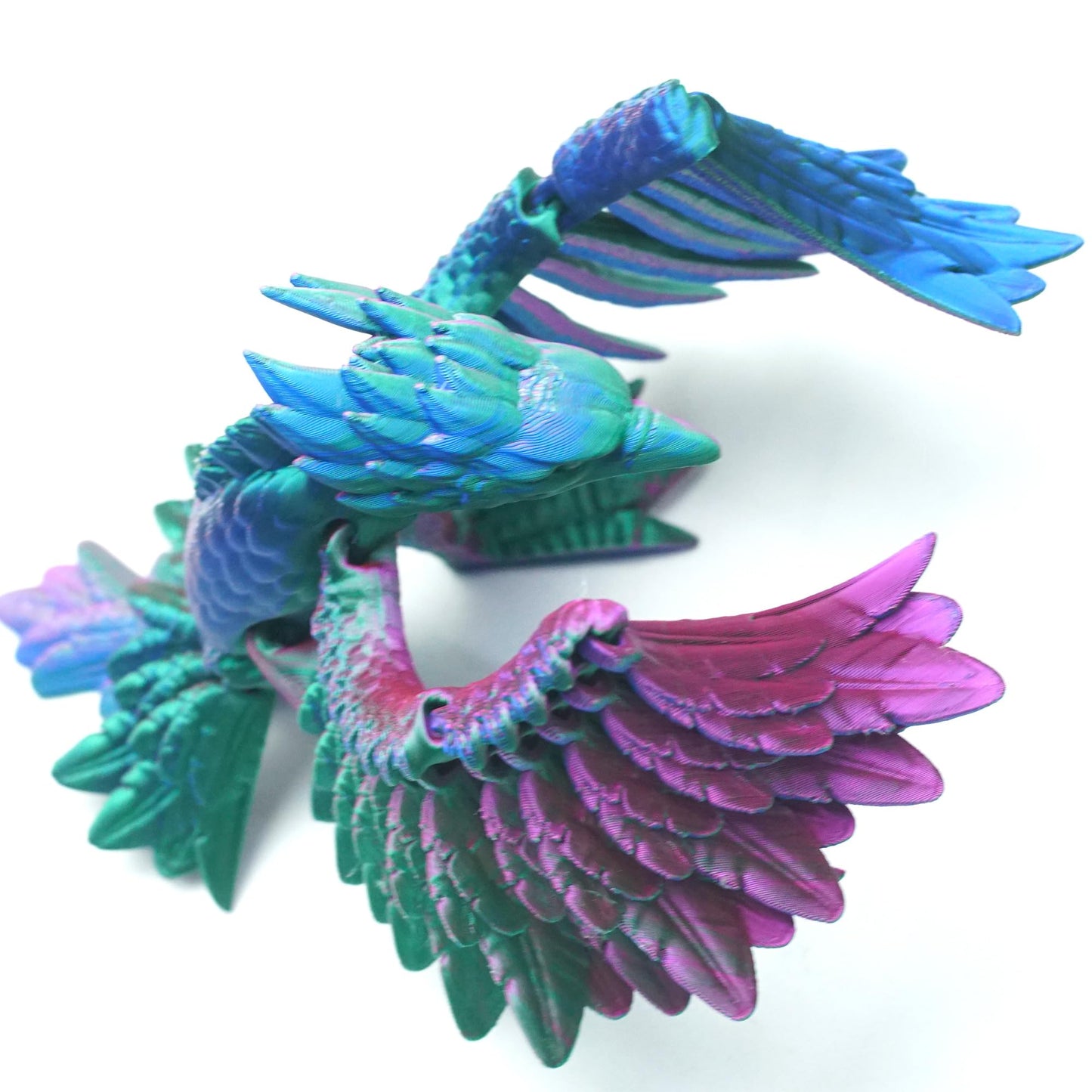 3D Printed Phoenix/Flying Dragon, A Winged Dragon,Pterosaur,Articulated Models,Flexible Joint Animal Model Figurines, Stress Relief, Fidget restlessness, ADHD Toys, Surprise Fantasy Gifts