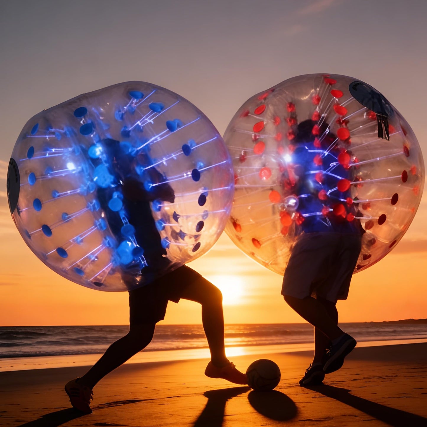 SZCQ Inflatable Bumper ONLY ONE Ball 1.5M/5ft Diameter Adults Kids Bubble Soccer Balls Blow Up Toy Playground Human Hamster Knocker Outdoor Zorb