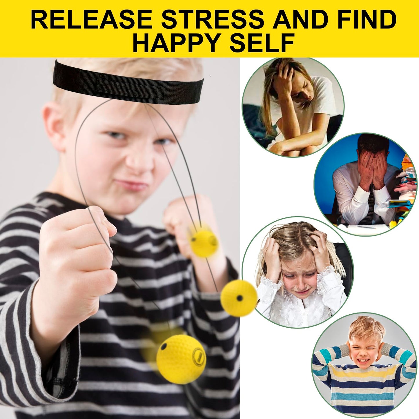Funny Gift Ideas for Kids & Teen Boys - Unique Graduation & Birthday Gifts for Him, Boxing Game Hand-Eye & Foot Coordination Sport Training, Cool Party Favor & Summer Activity Gift for Children, Black