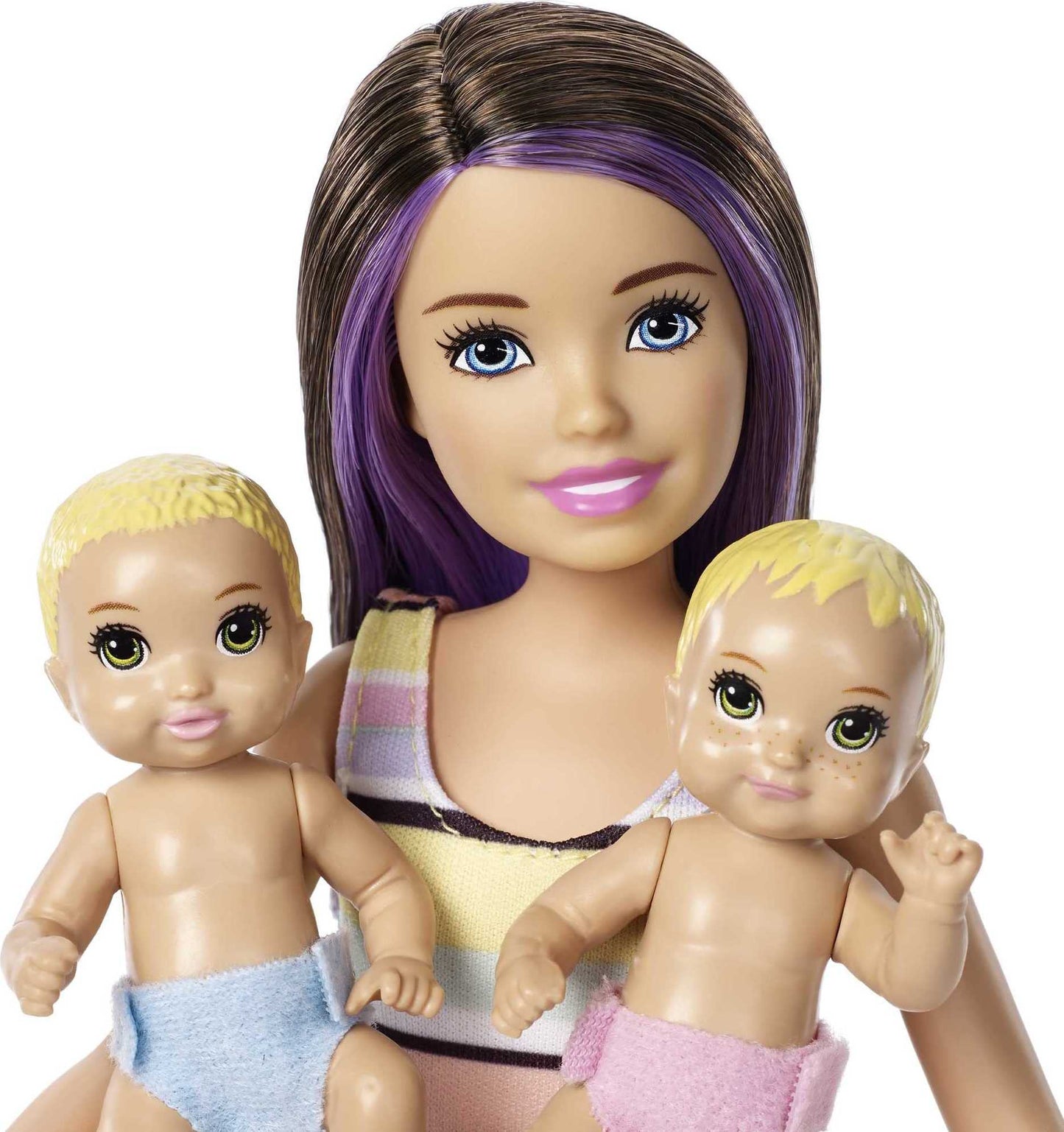 Barbie Skipper Babysitters Inc Dolls & Playset, Nap 'n Nurture Nursery, Skipper Doll, Baby Doll, Crib & 10+ Accessories, Working Toy Bouncer