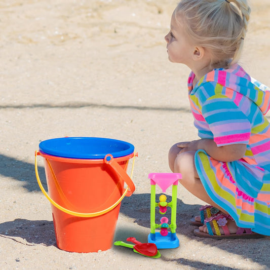 Toyvian Kids Sand Wheel Toy Flowing Sand and Water Wheel Tower Plastic with Spades for Children Summer Outdoor Travel Beach s