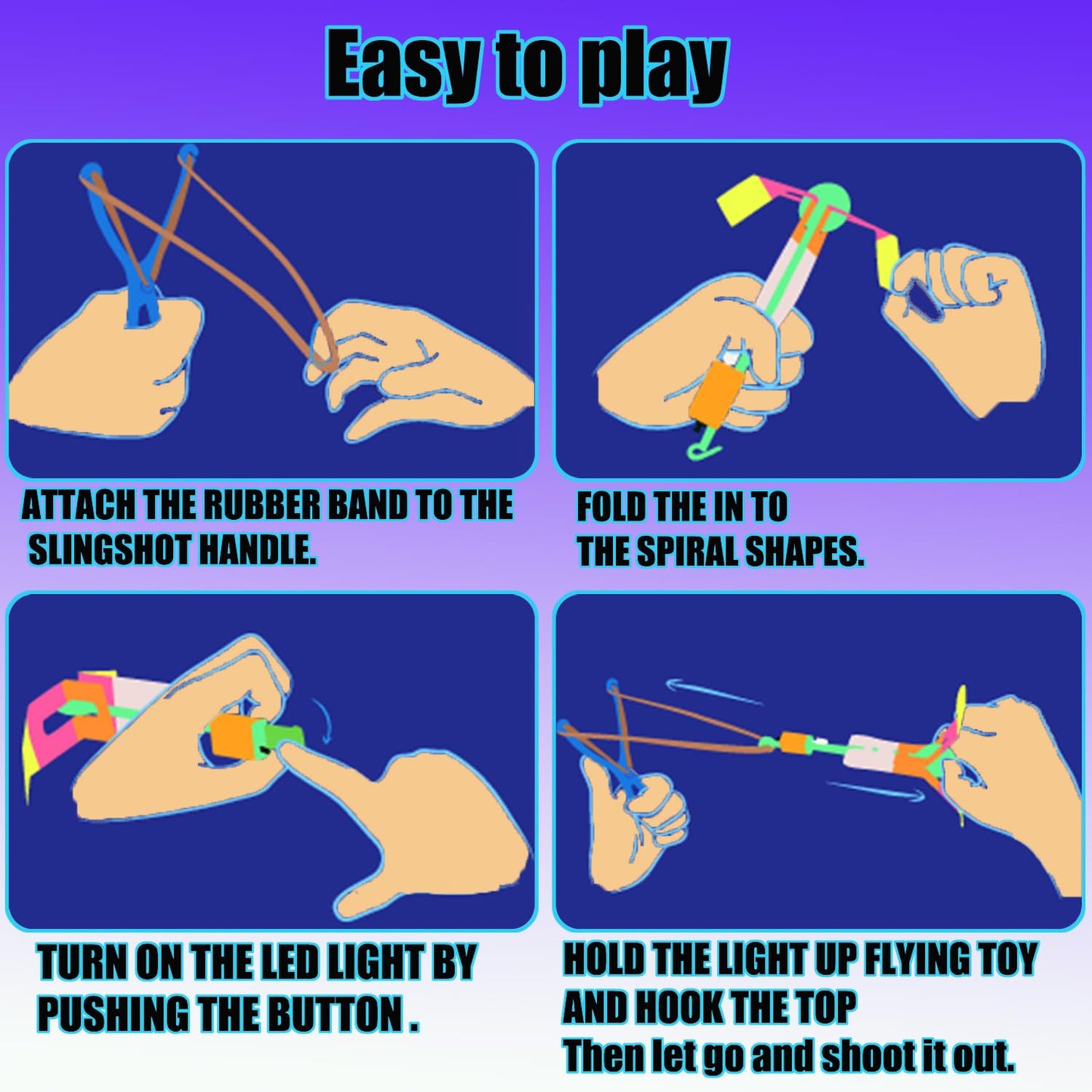 33 Sets Slingshot for Kids,Light Up Flying Toys,Glow In The Dark Party Supplies,Outdoor Games,Beach,Camping Essentials,Outside Toys,Valentines Day Gifts,Classroom Prizes,Party Favors for Kids 8-12 4-8