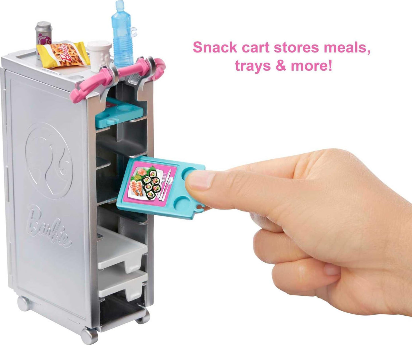 Barbie Dreamplane Transforming Playset with Reclining Seats and Working Overhead Compartments, Plus 15+ Pieces Including a Puppy and a Snack Cart, for Kids 3 Years Old and Up (Amazon Exclusive)